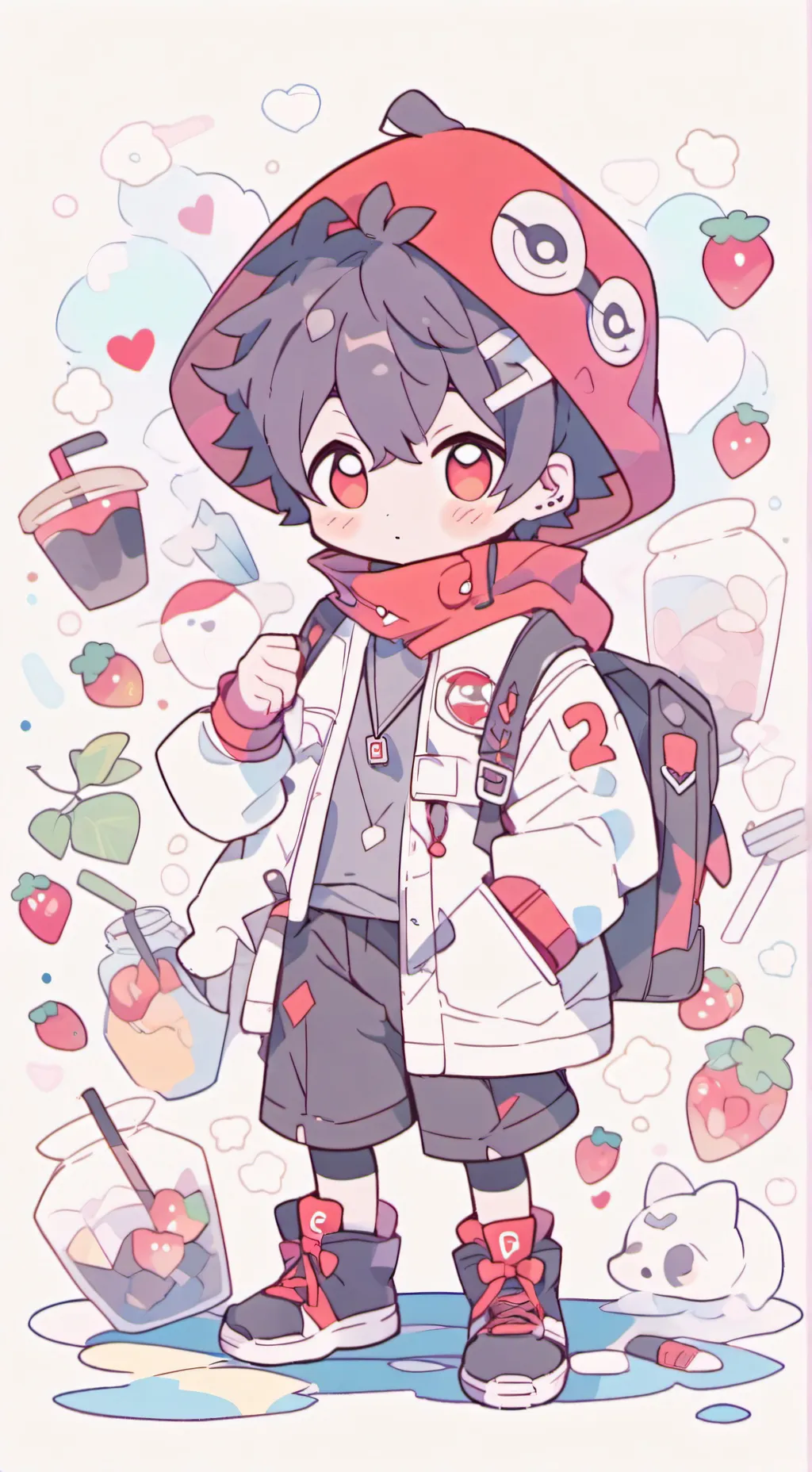 ai character: Tomito (Snuppy) background