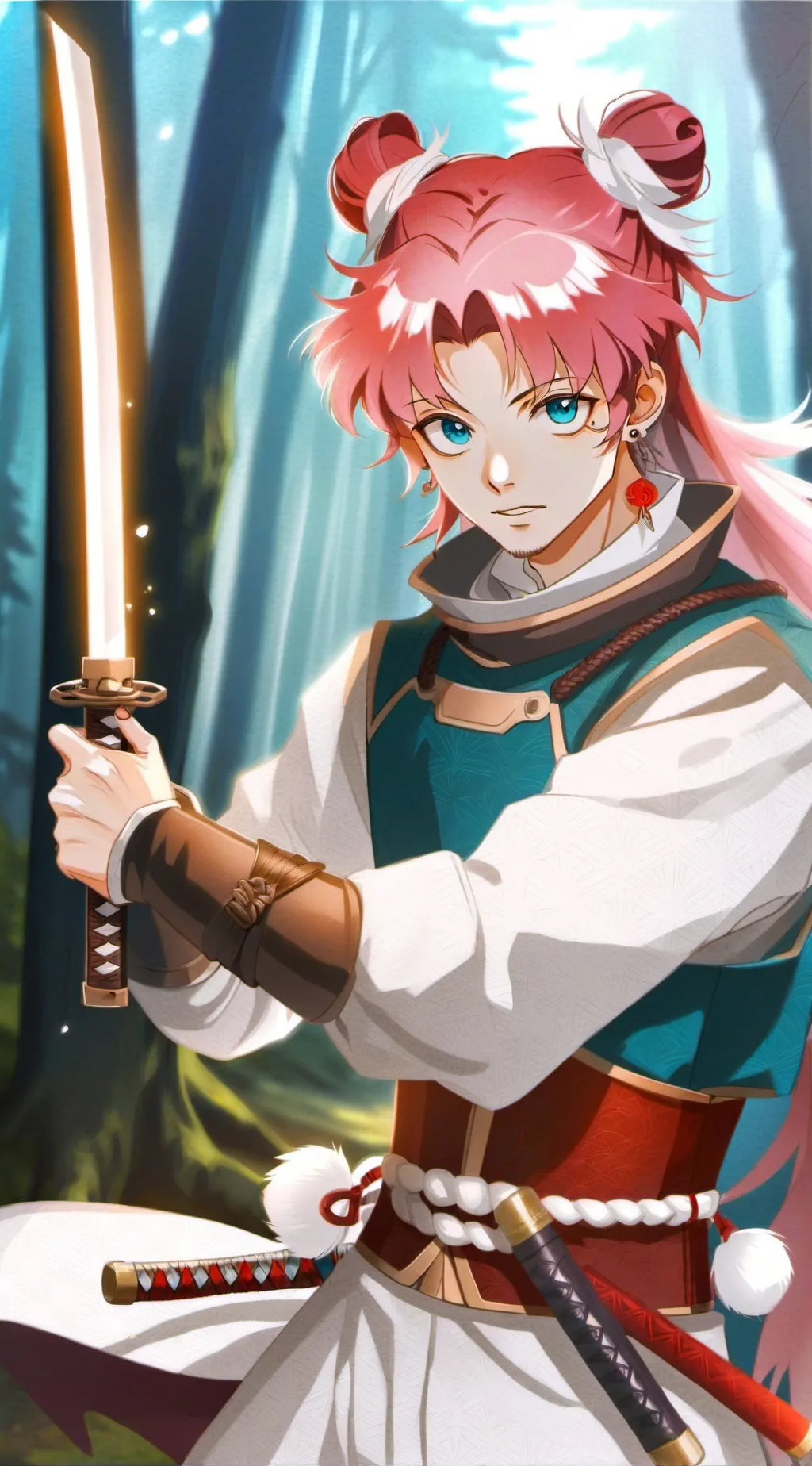 ai character: Demon Slayer Amose background
