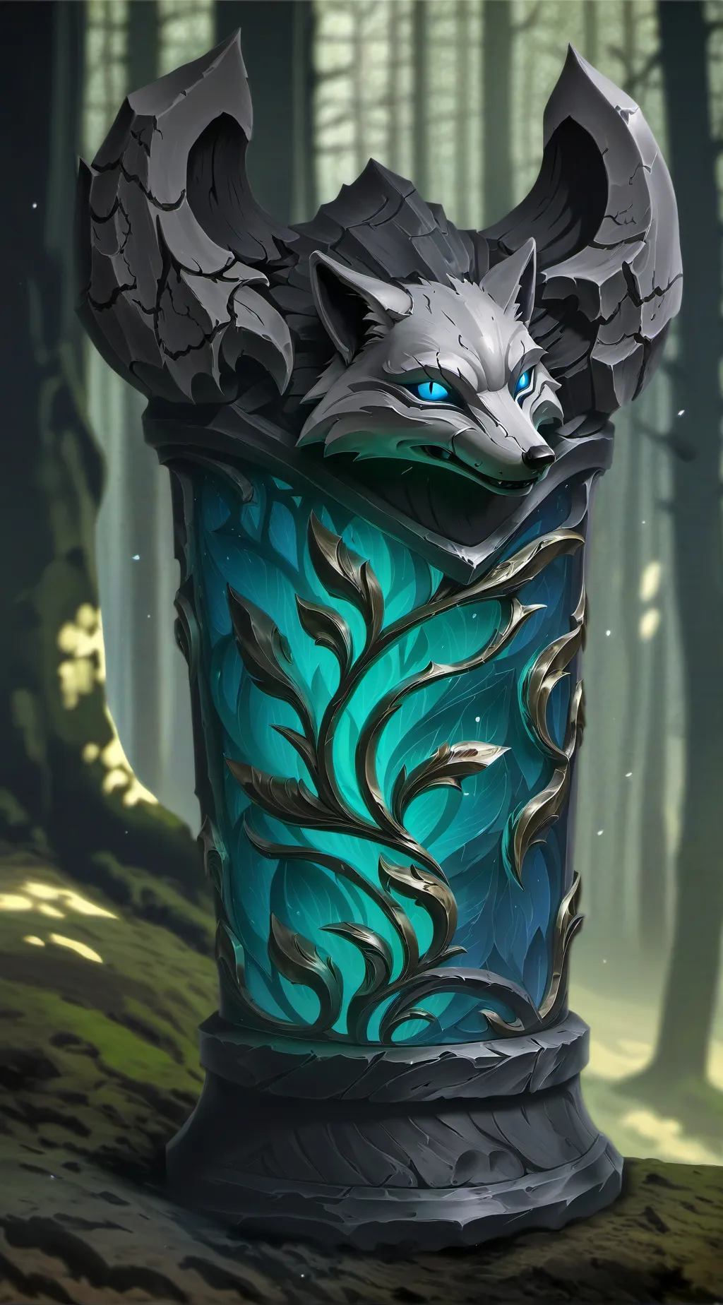 ai character: A Fox Mask background