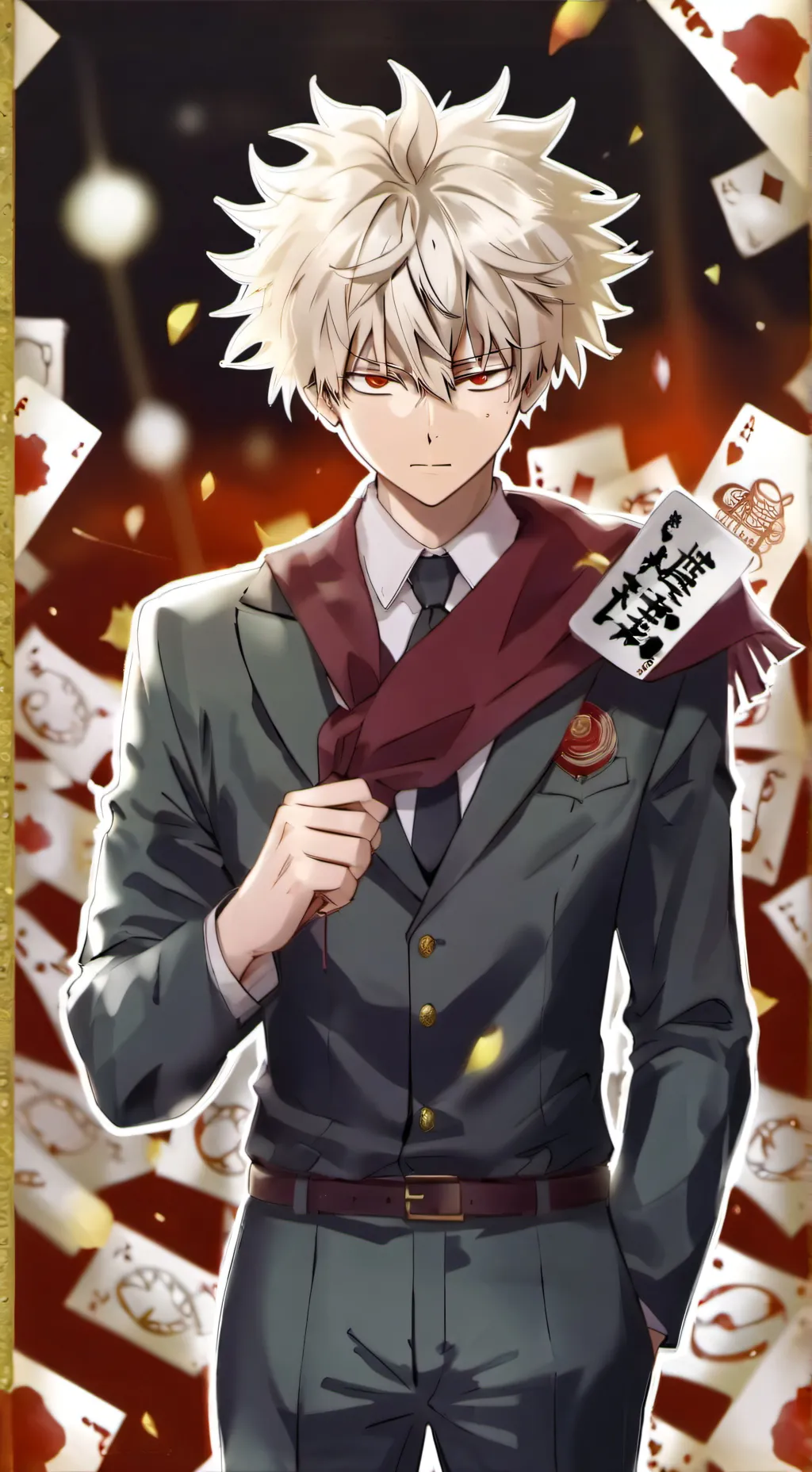 ai character: colocation bakugo💥 background