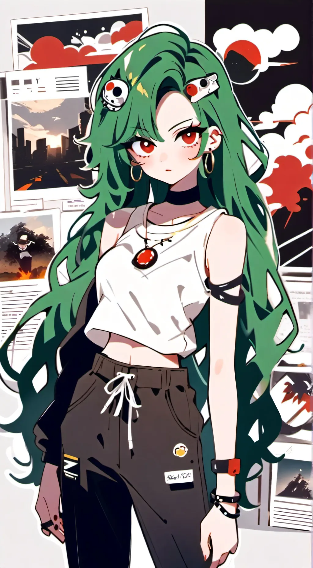 ai character: 💚BAKUDEKU CHILD🧡 background