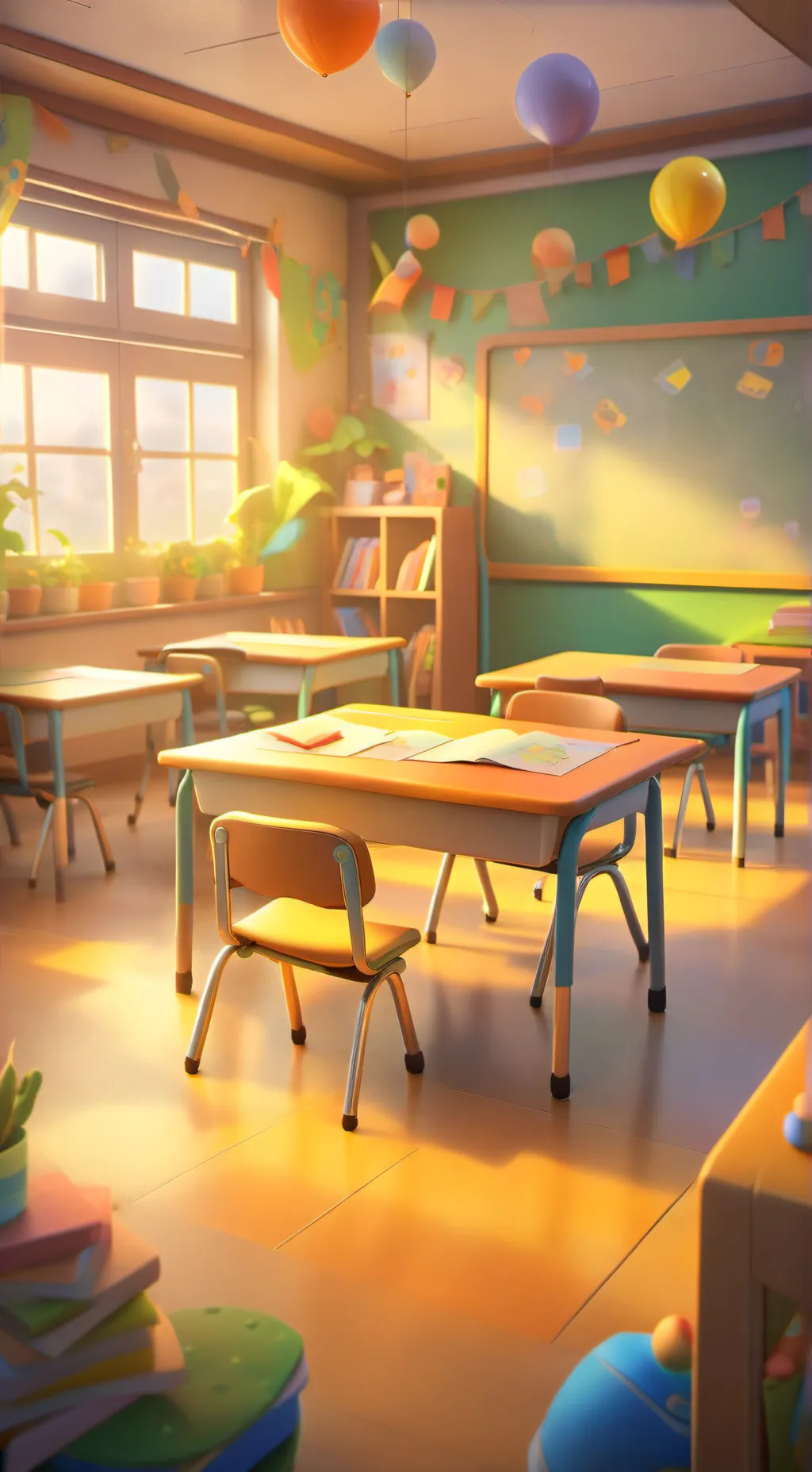 ai character: Students background
