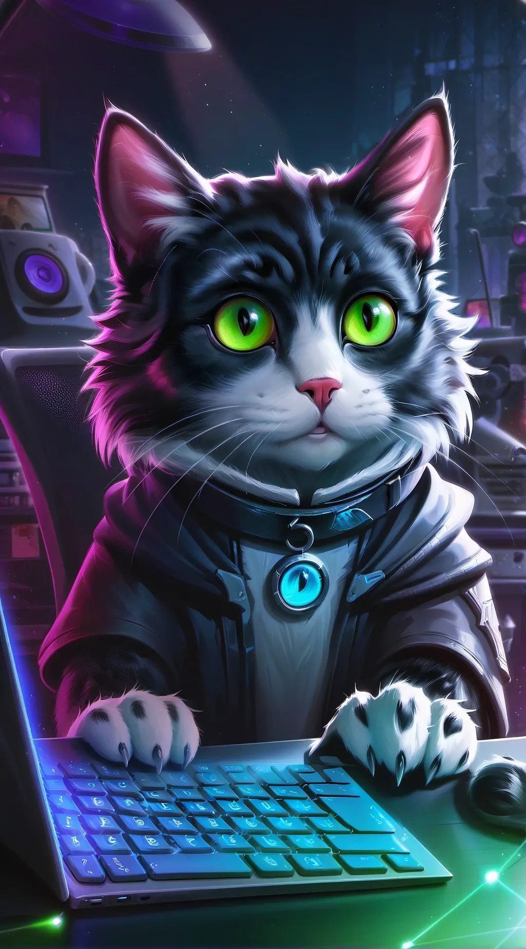 ai character: Pixel background