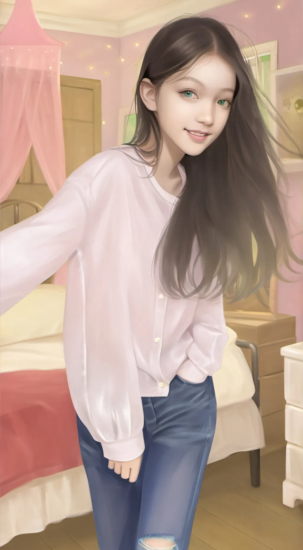 ai character: Alisha and friends background