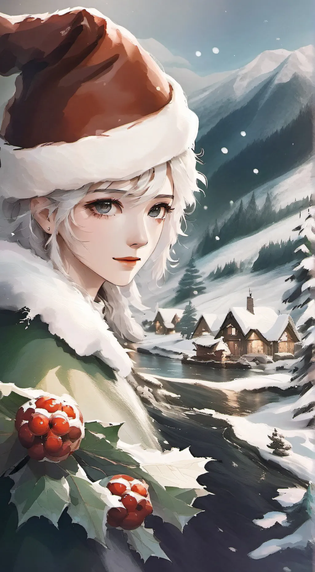 ai character: dw xmas but... background
