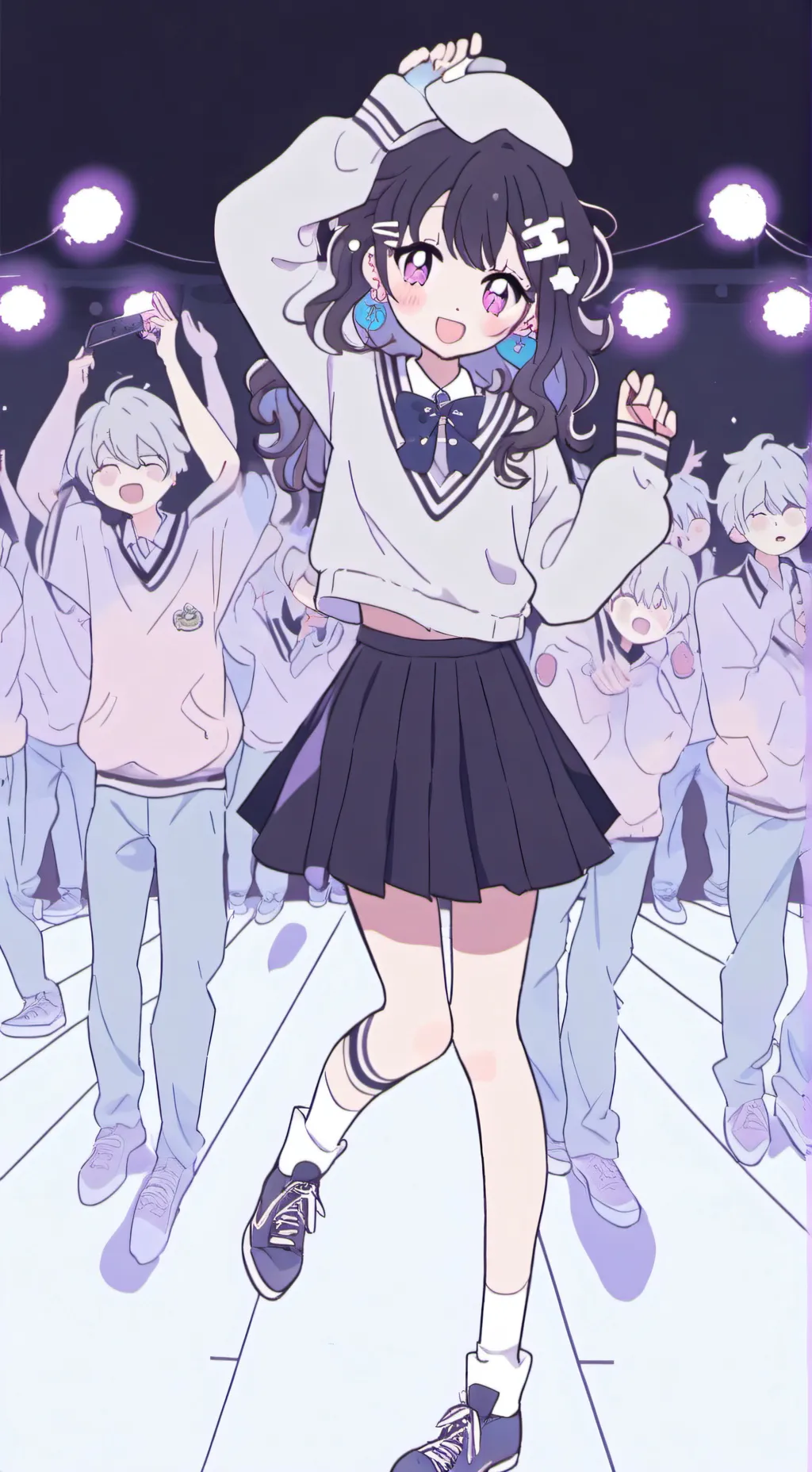 ai character: Cool School  background