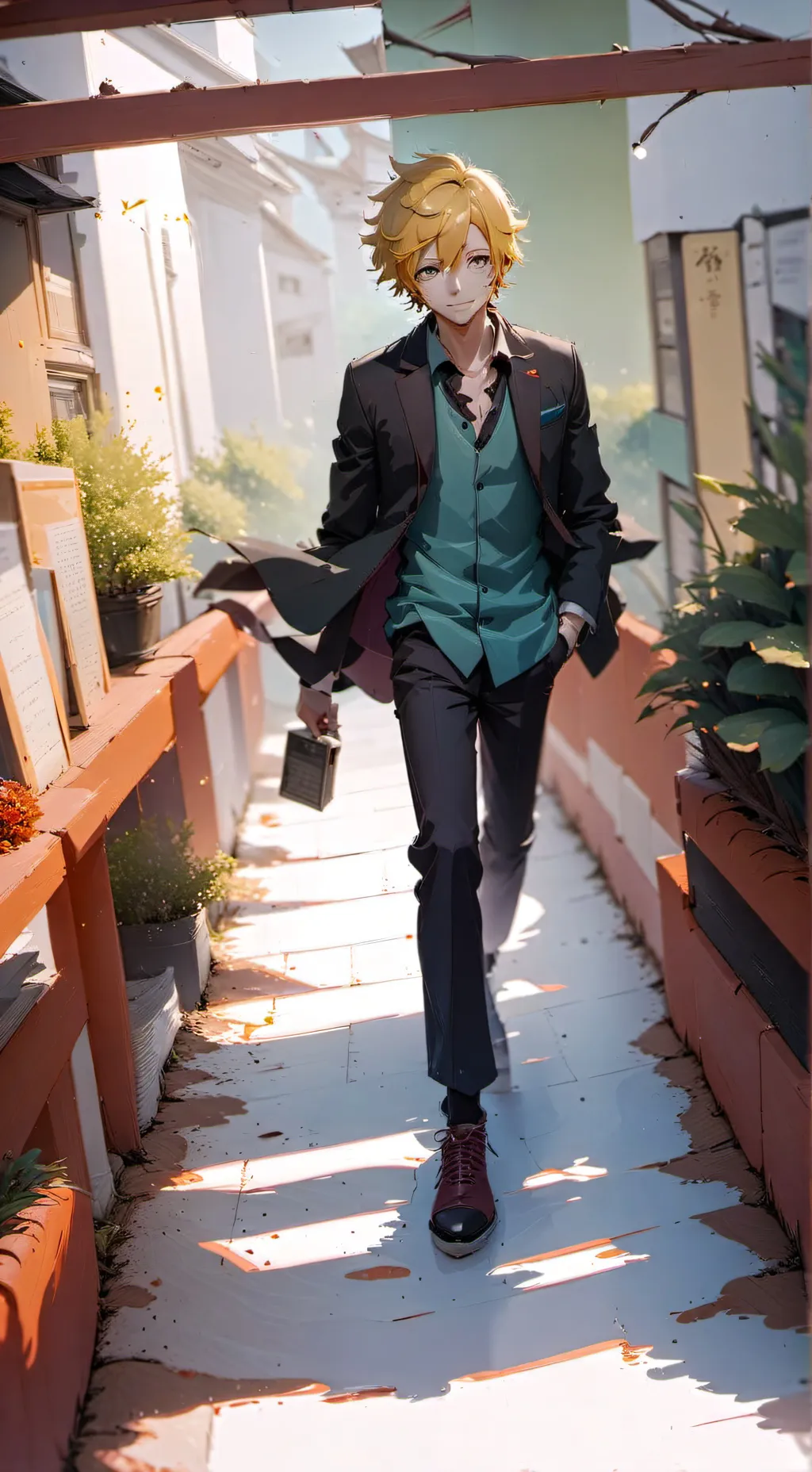 ai character: Denki background
