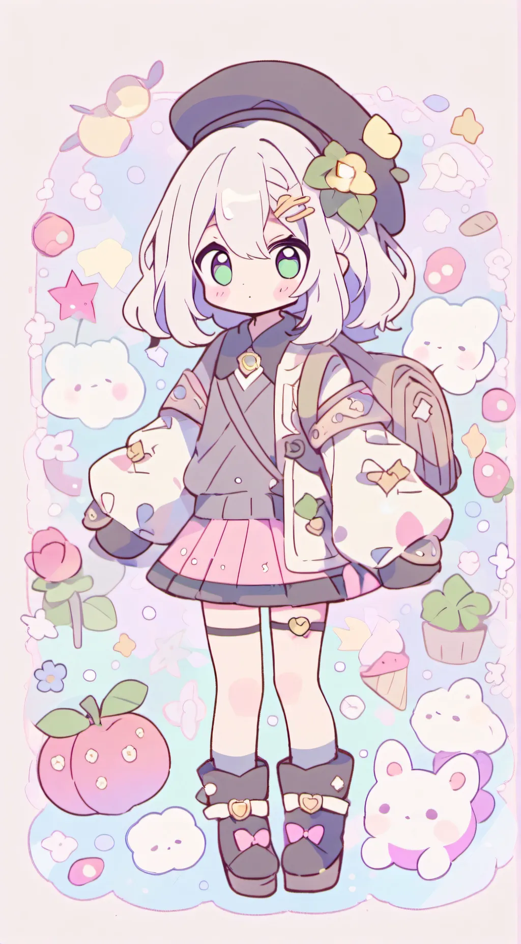 ai character: fat girl background