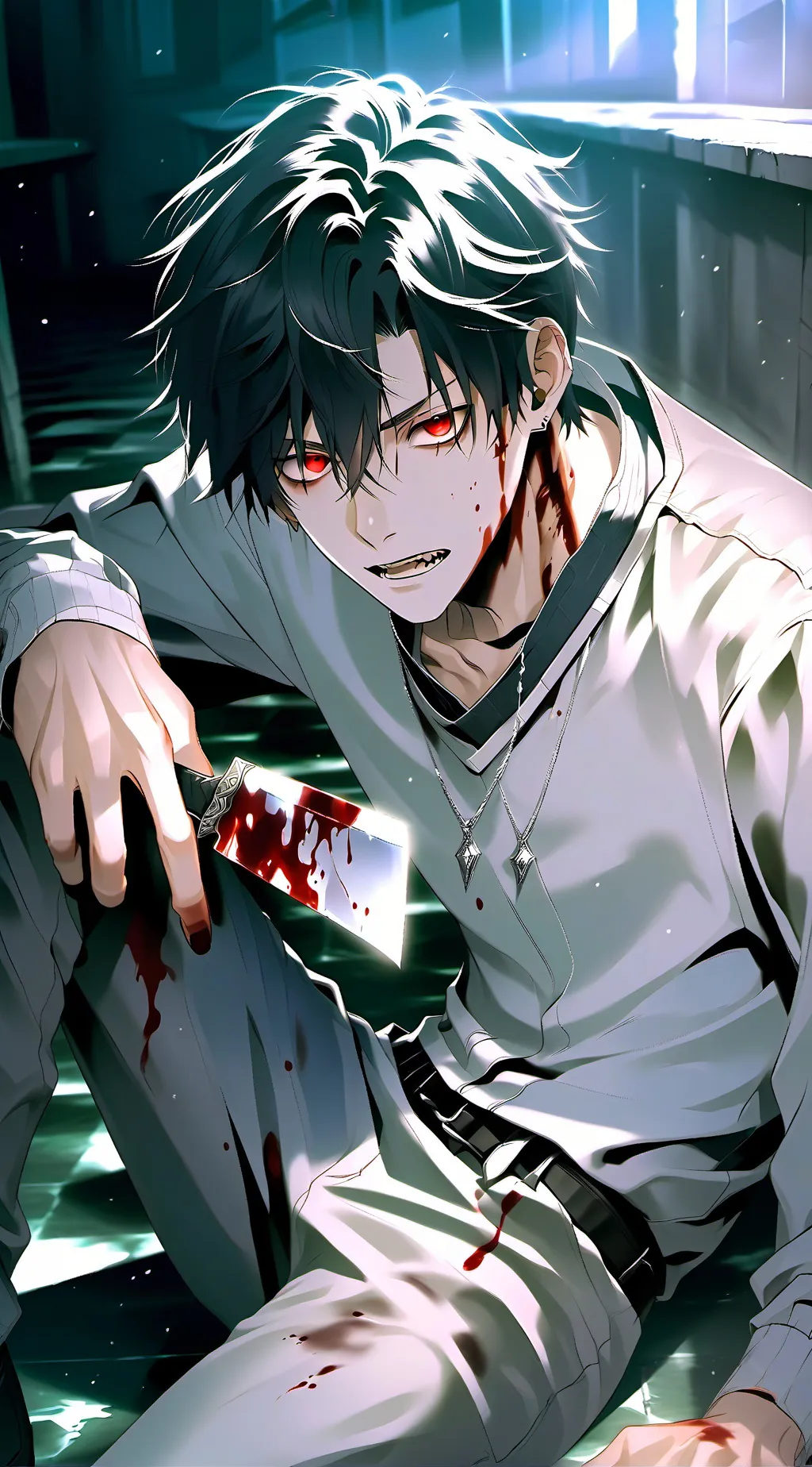 ai character: Vampire roommate  background