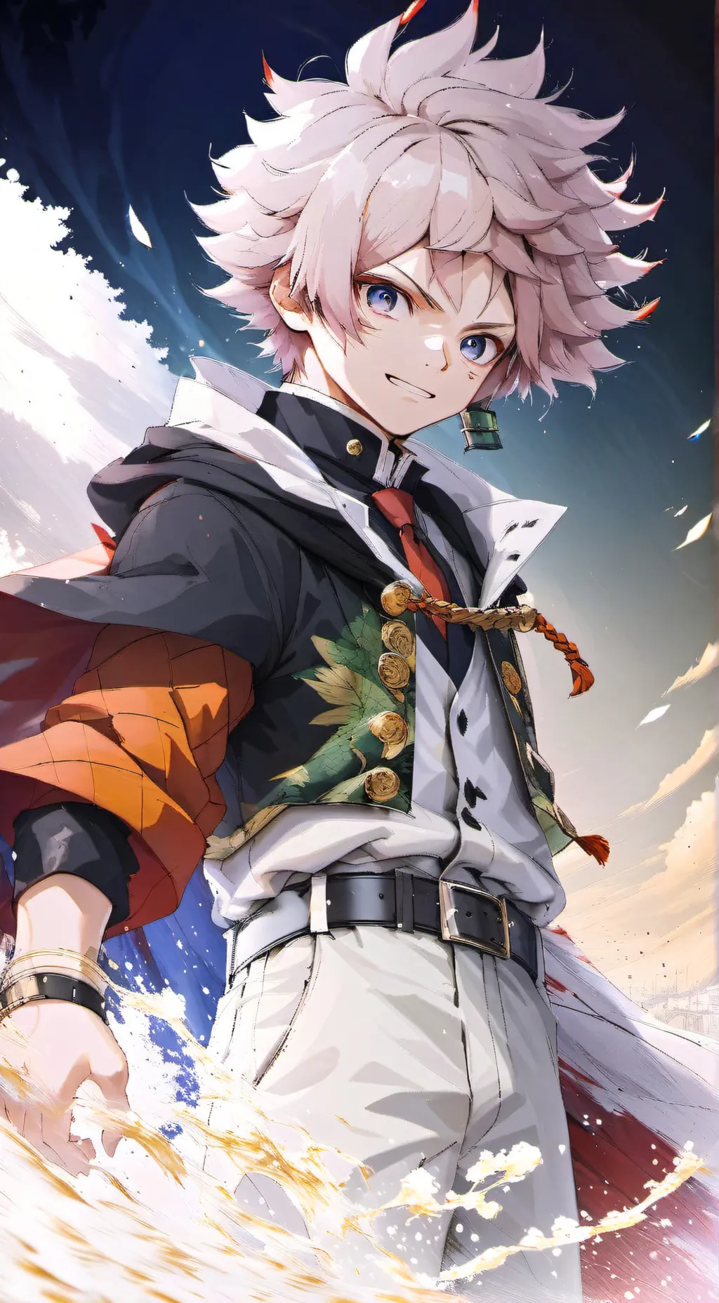 ai character: MHA X KNY again! background