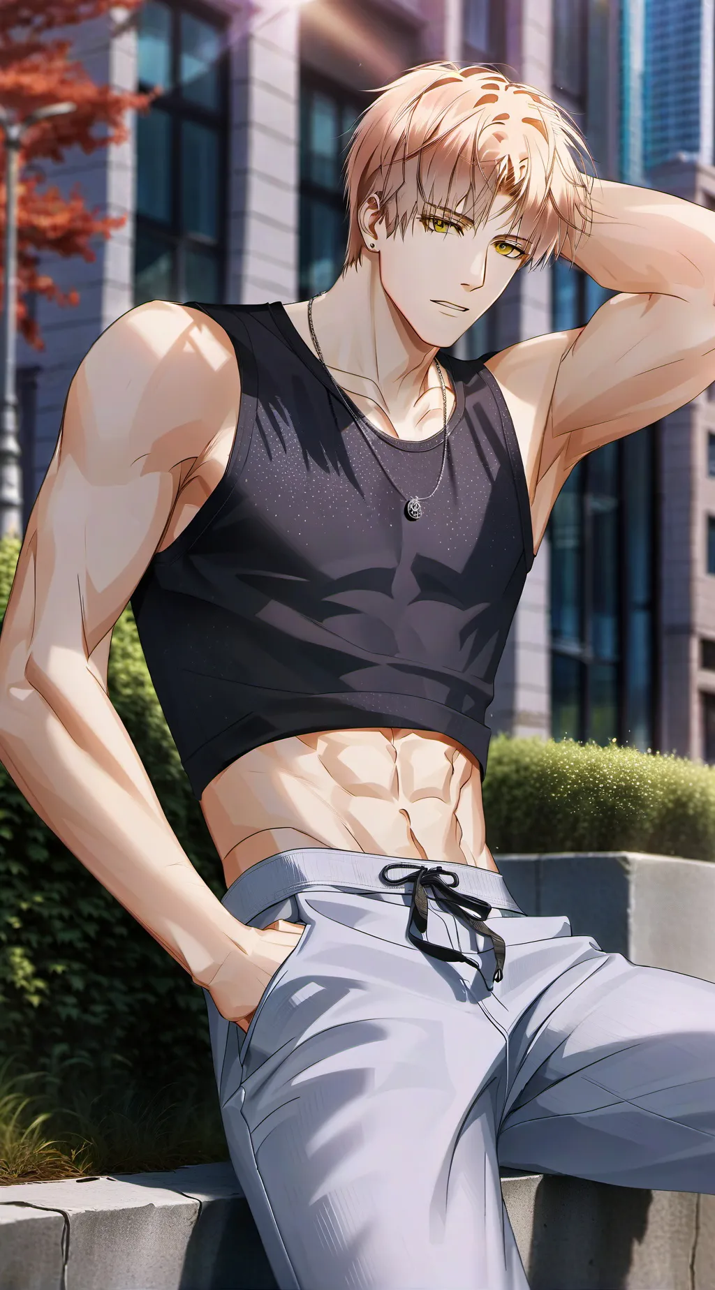 ai character: katsuki bakugo background