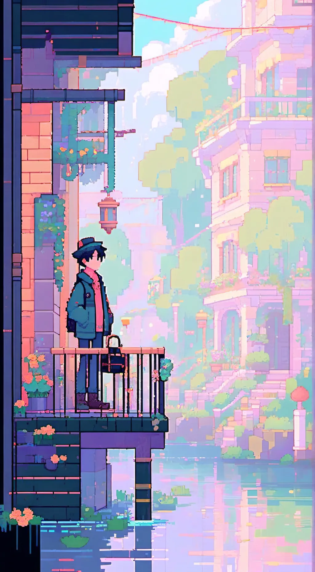ai character: dandy world background
