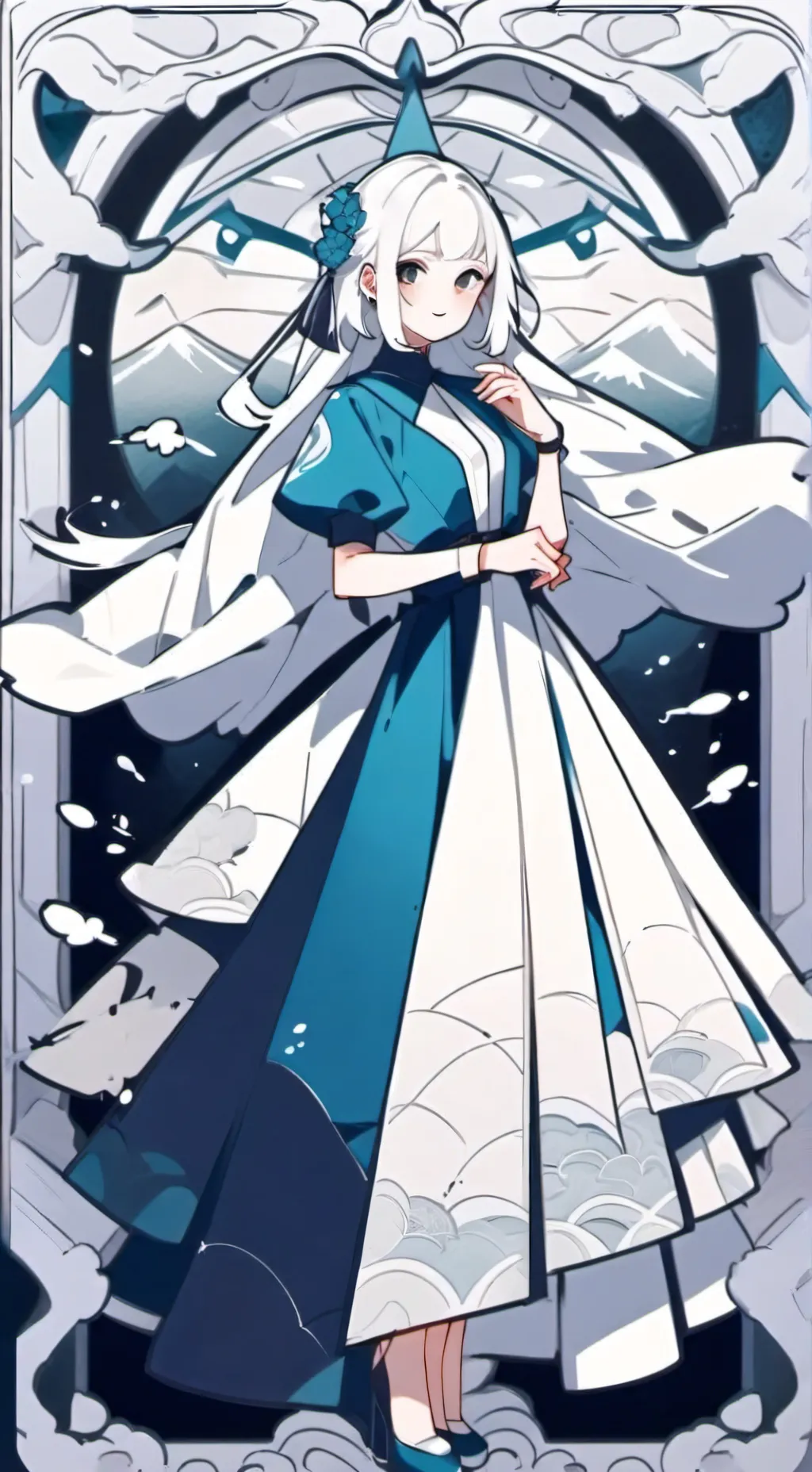 ai character: Célia  background