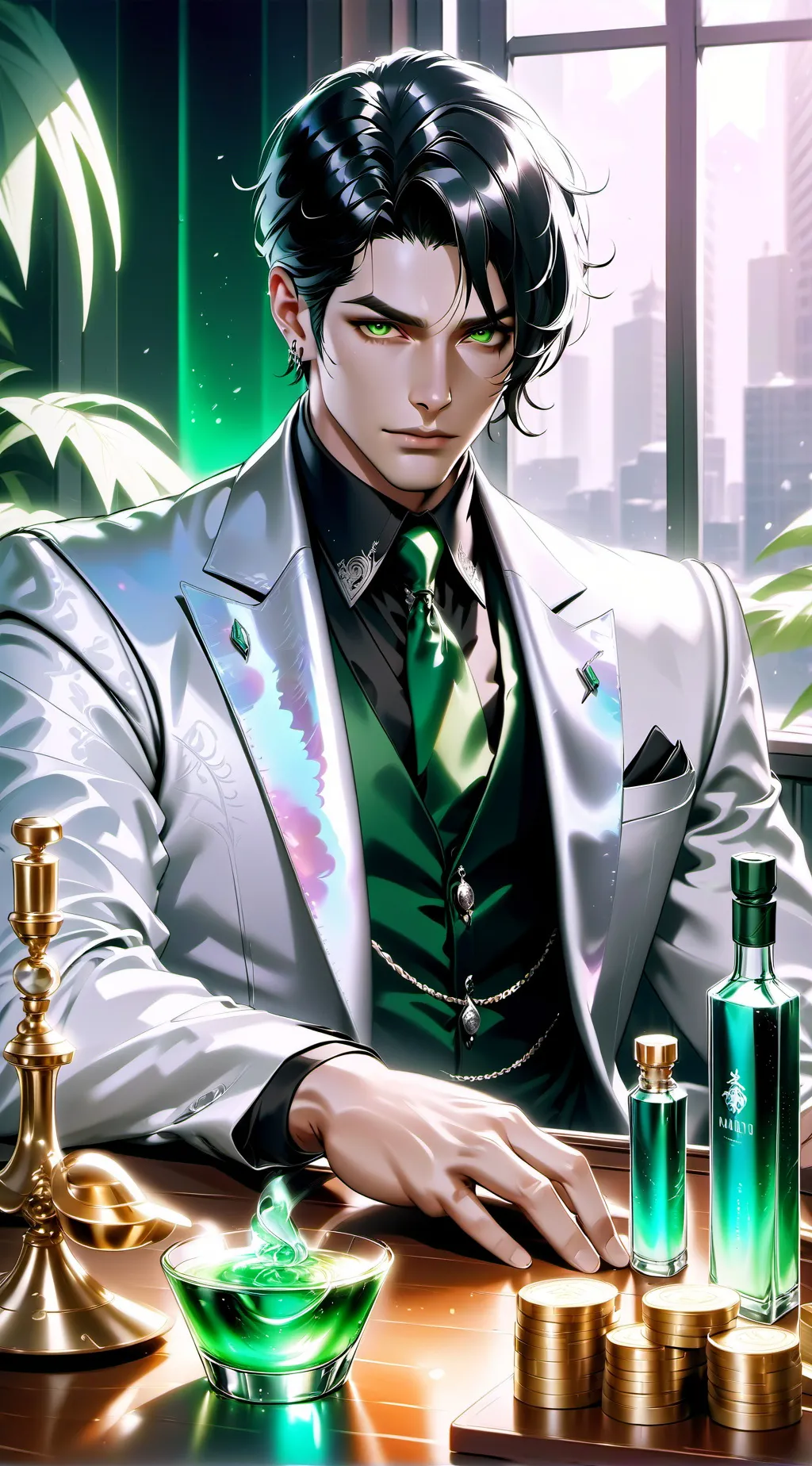 ai character: Alexander  background