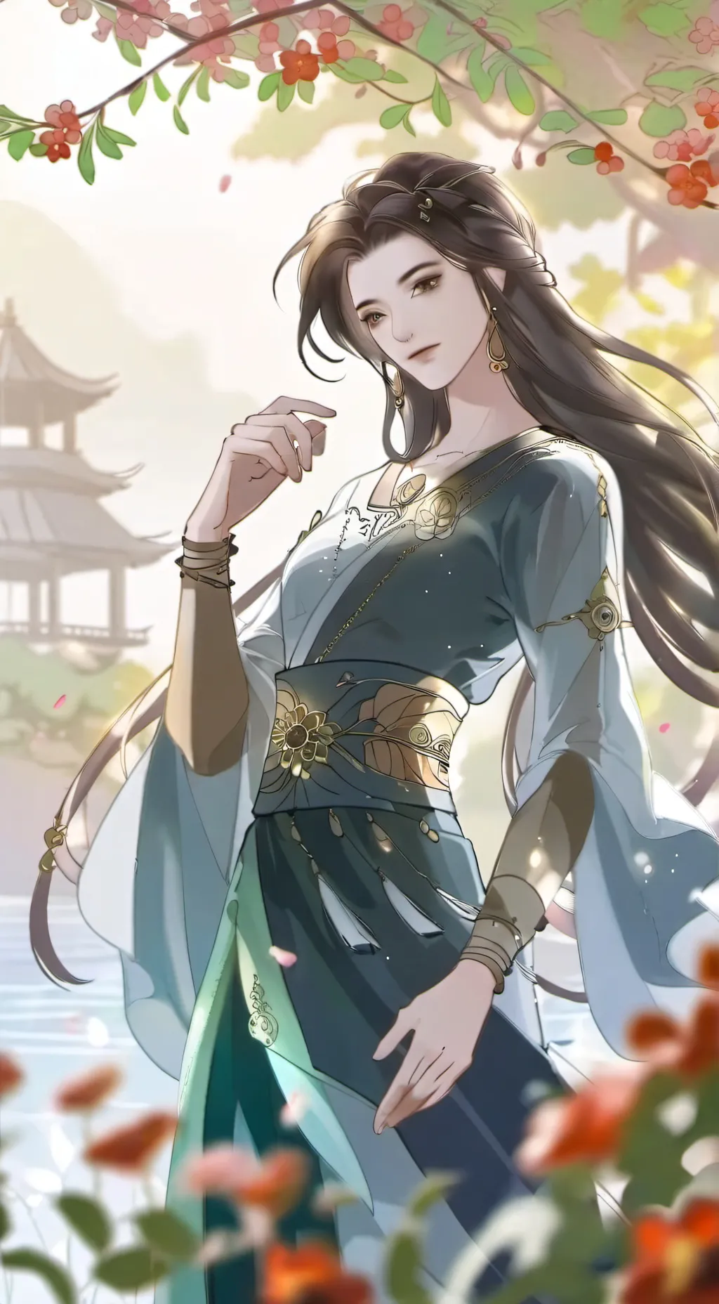 ai character: field trip background