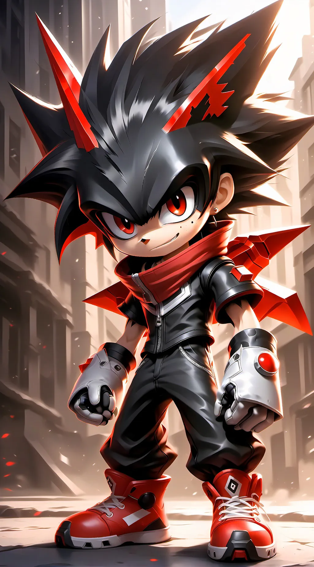ai character: Shadow T Hedgehog background