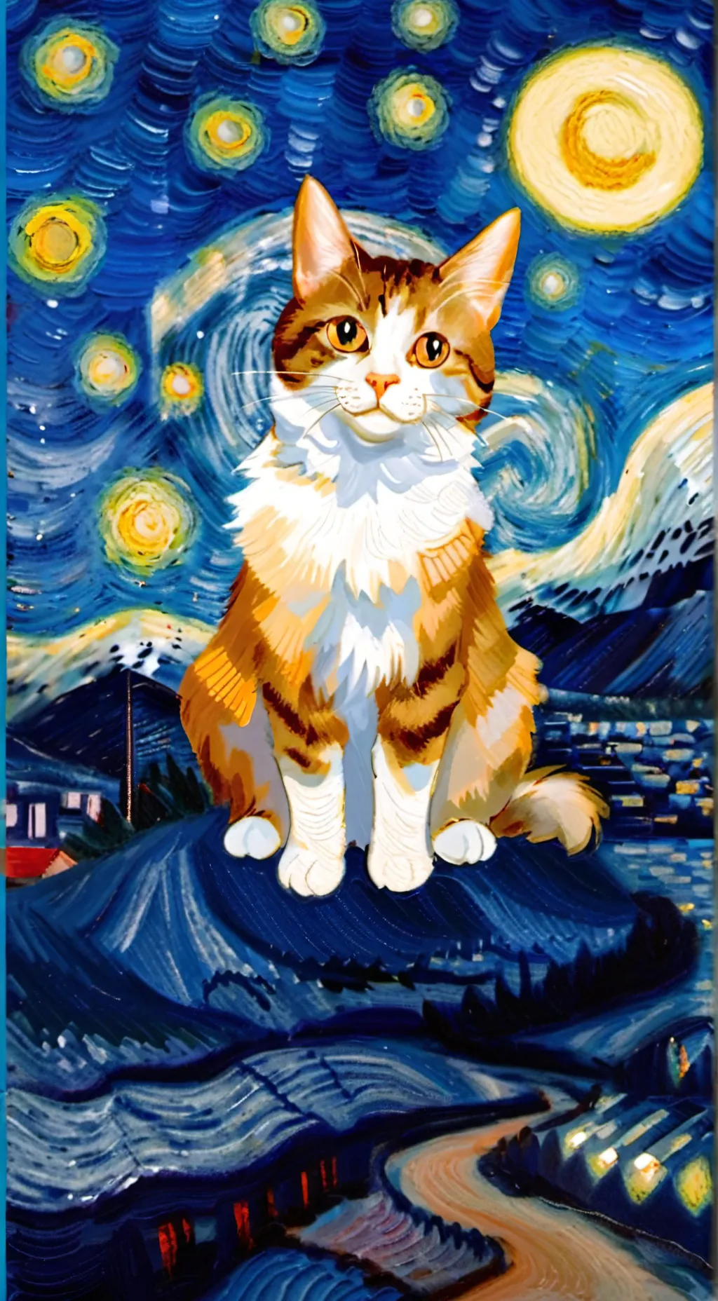 ai character: Gato tonto background