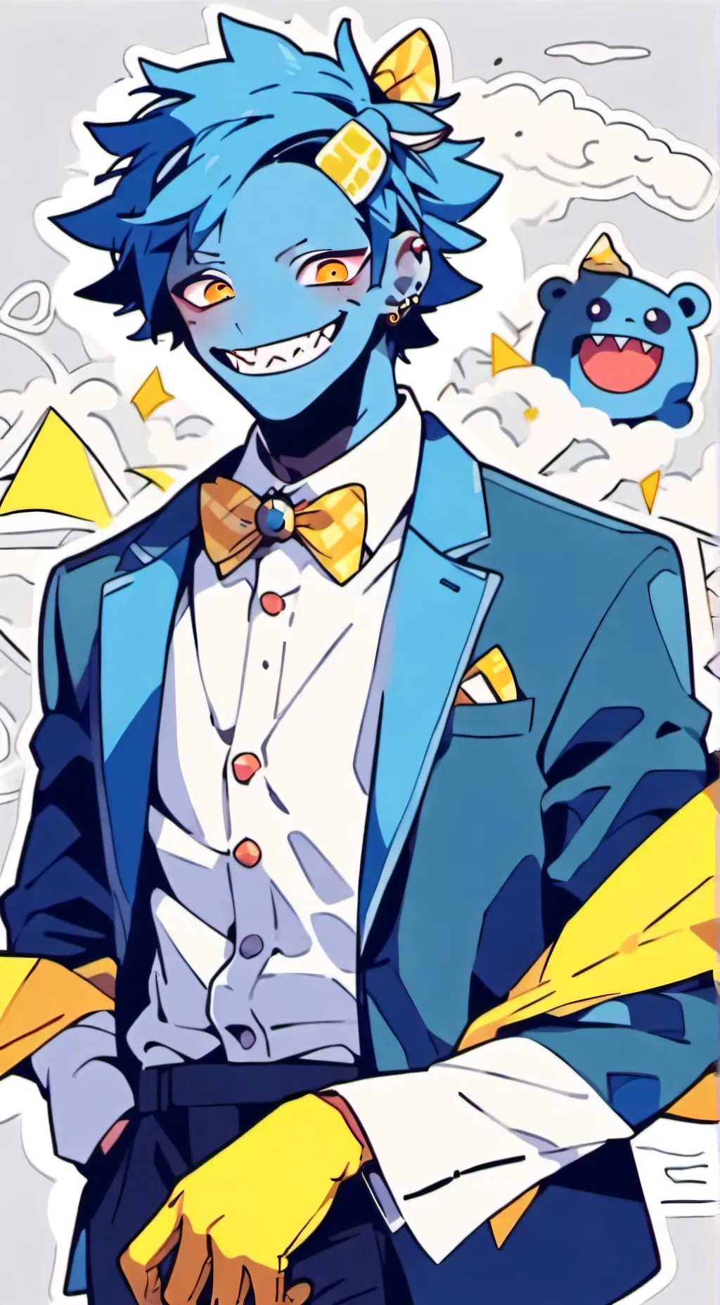 ai character: Huggy Wuggy background