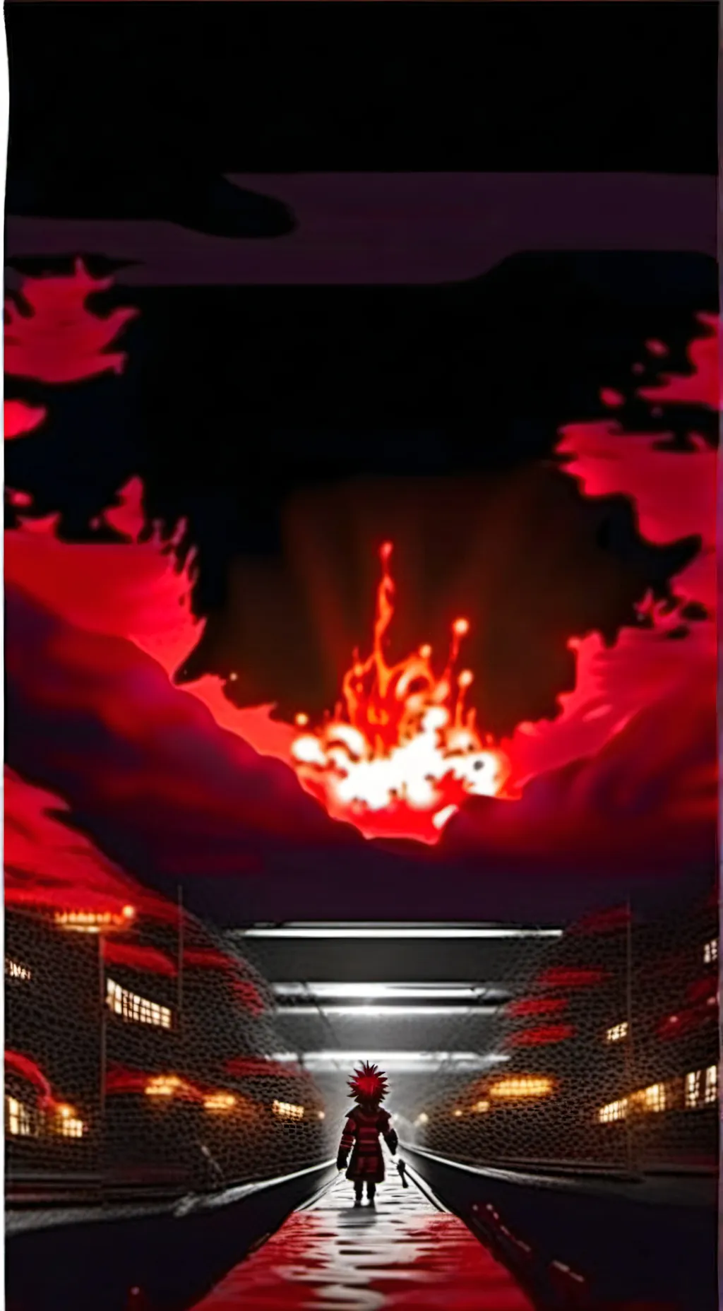ai character: Mha calvery battle background