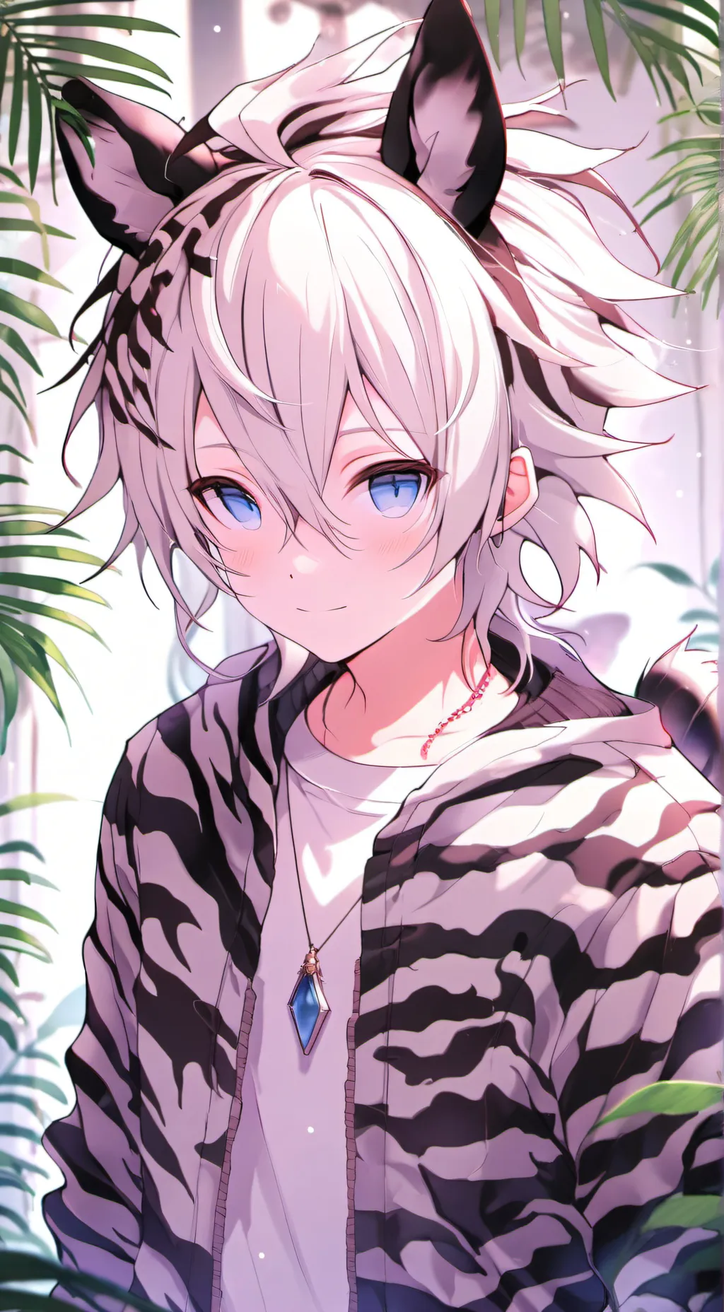 ai character: Zebra Spirit Furry background