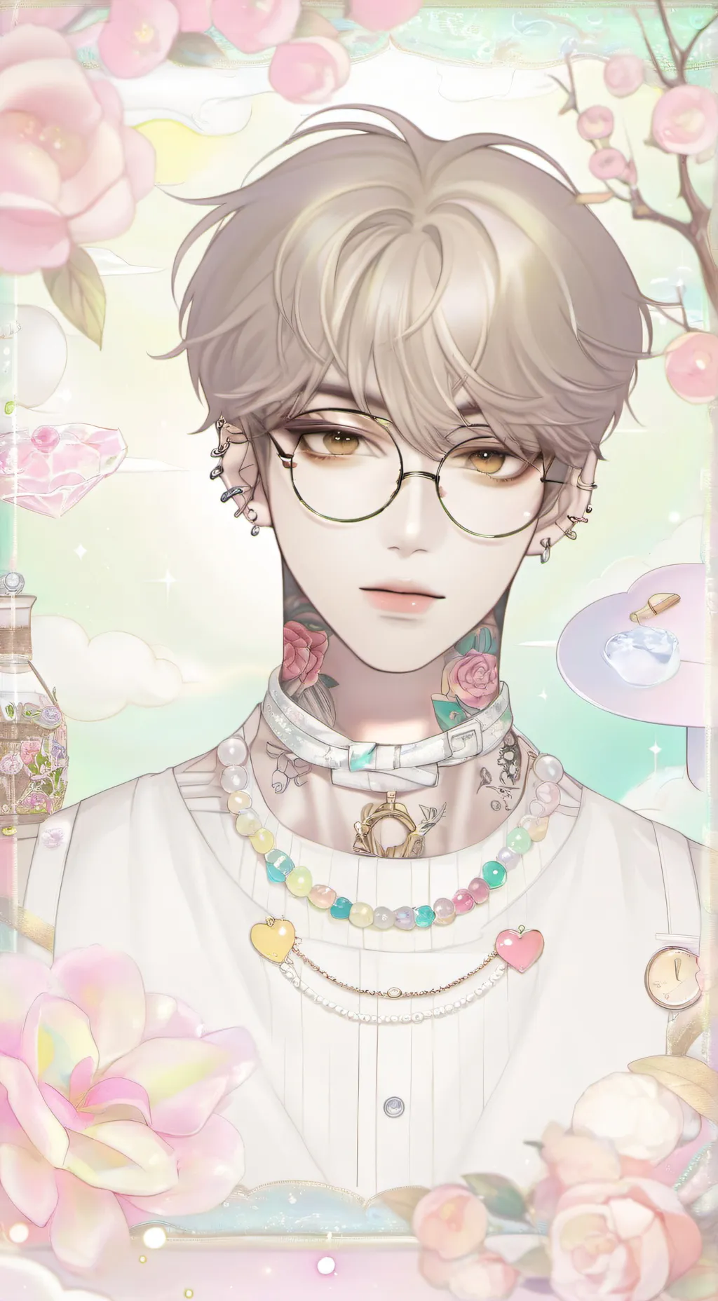 ai character: Kim Wook  background