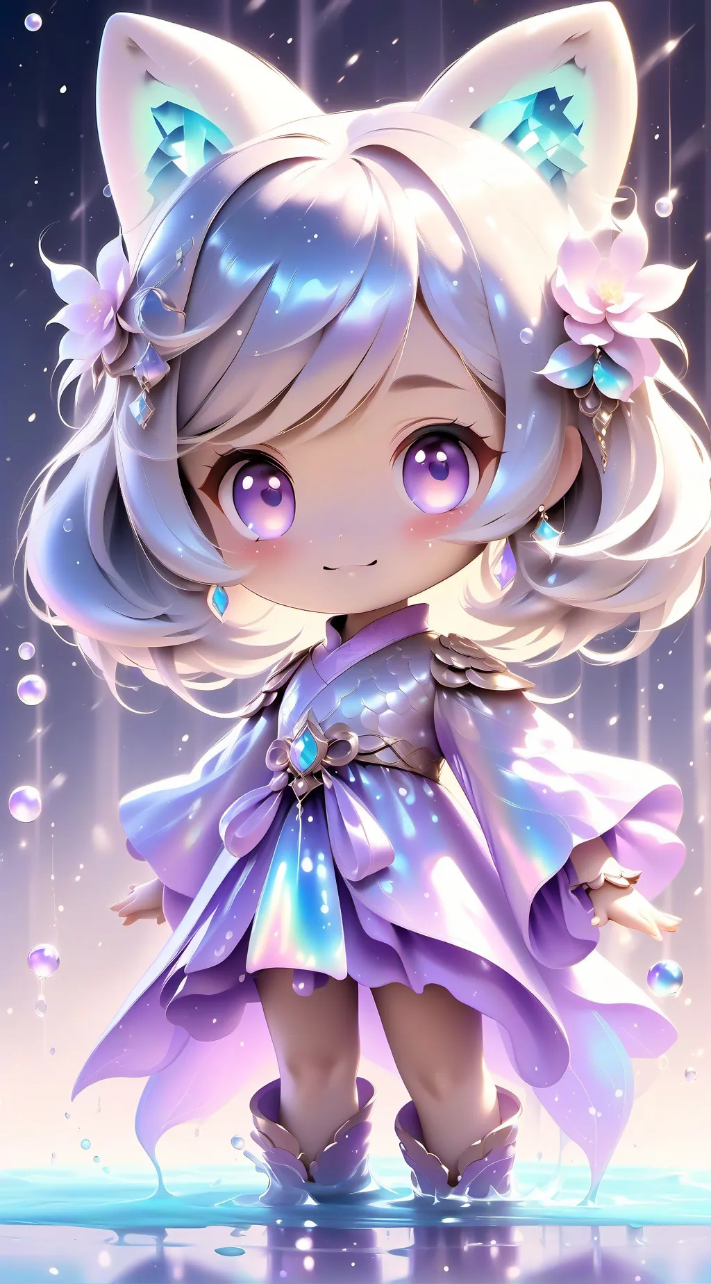 ai character: Aurora background