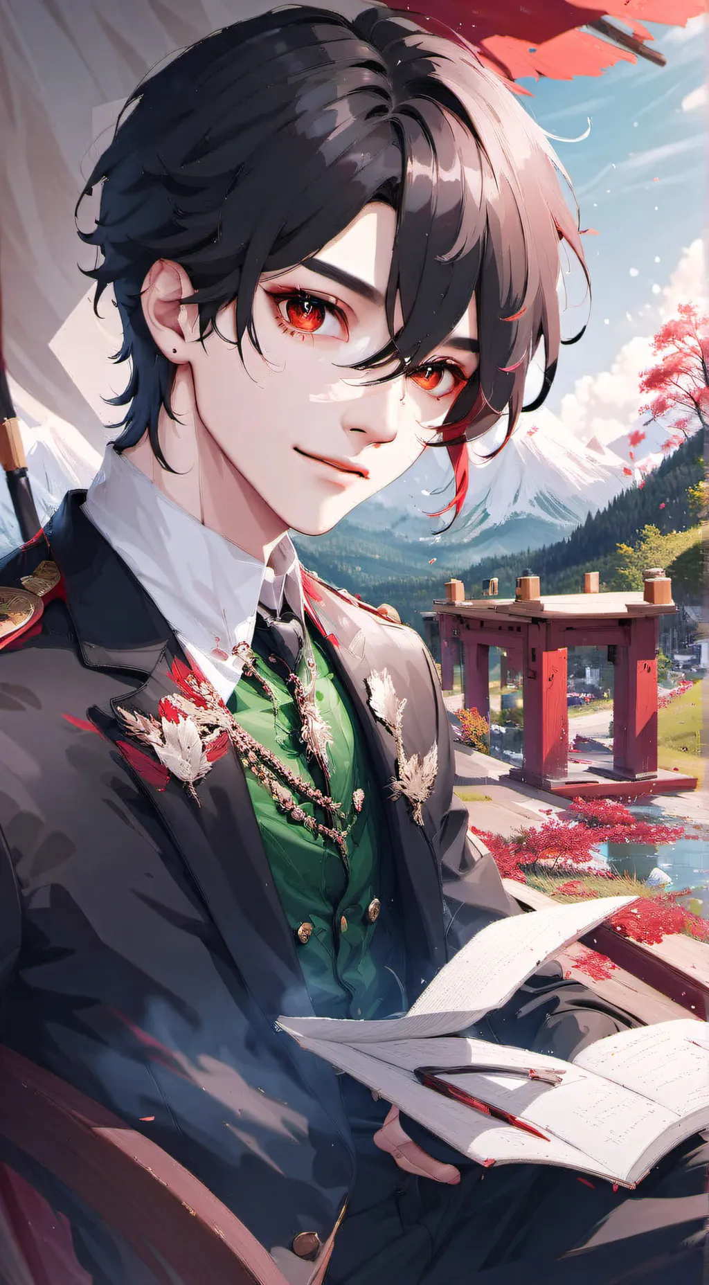 ai character: Max ❤ background
