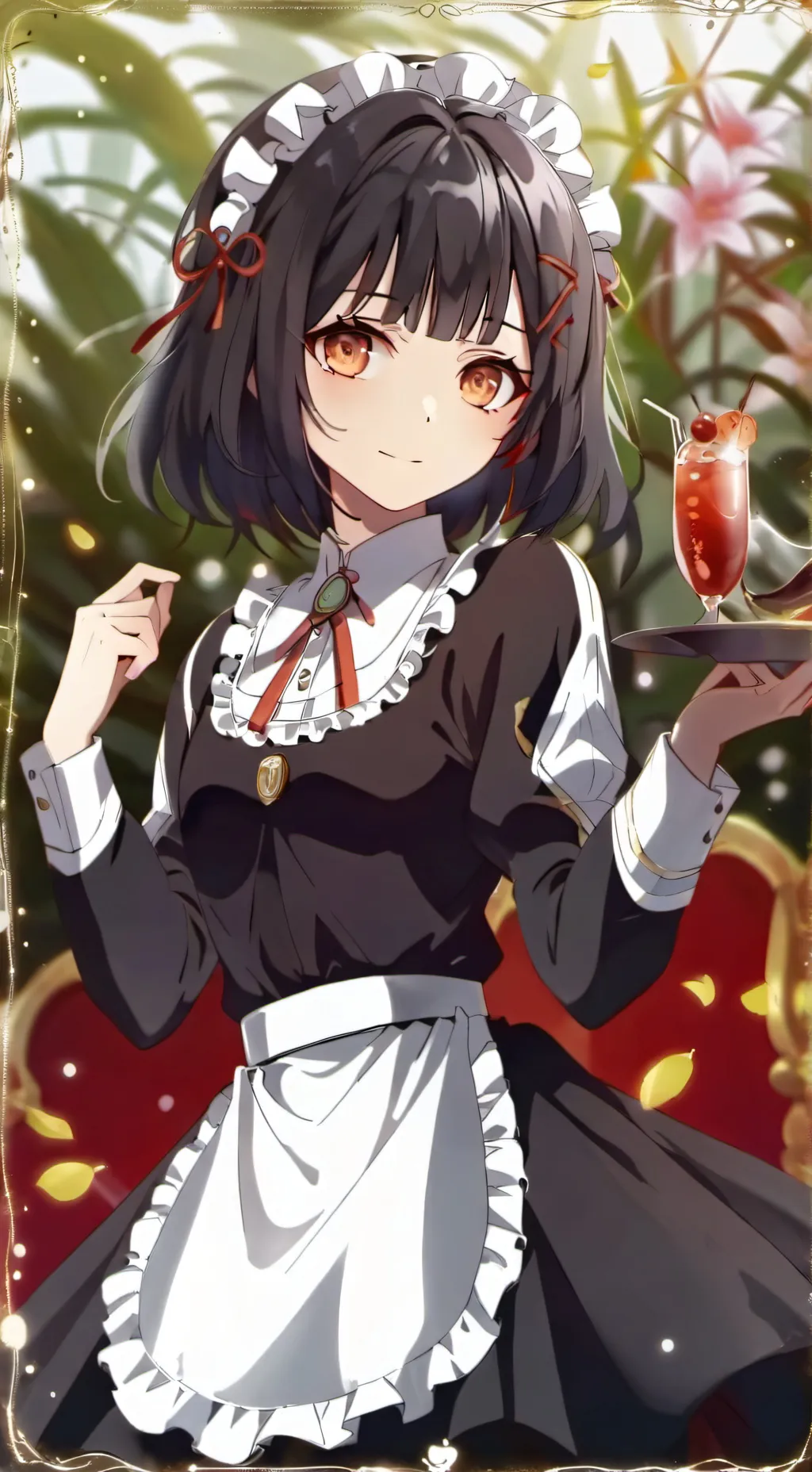 ai character: горничная background