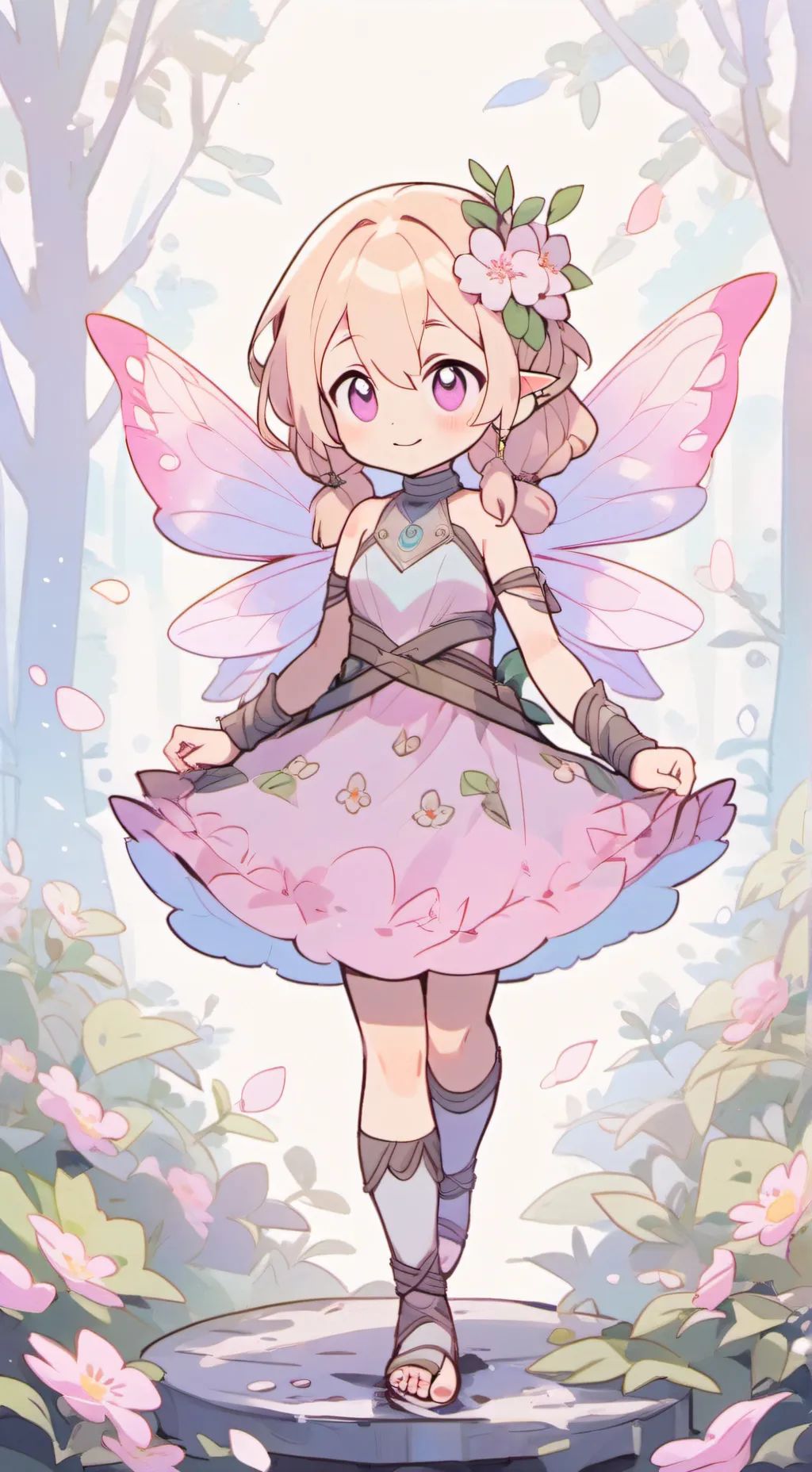 ai character: sweet dance background