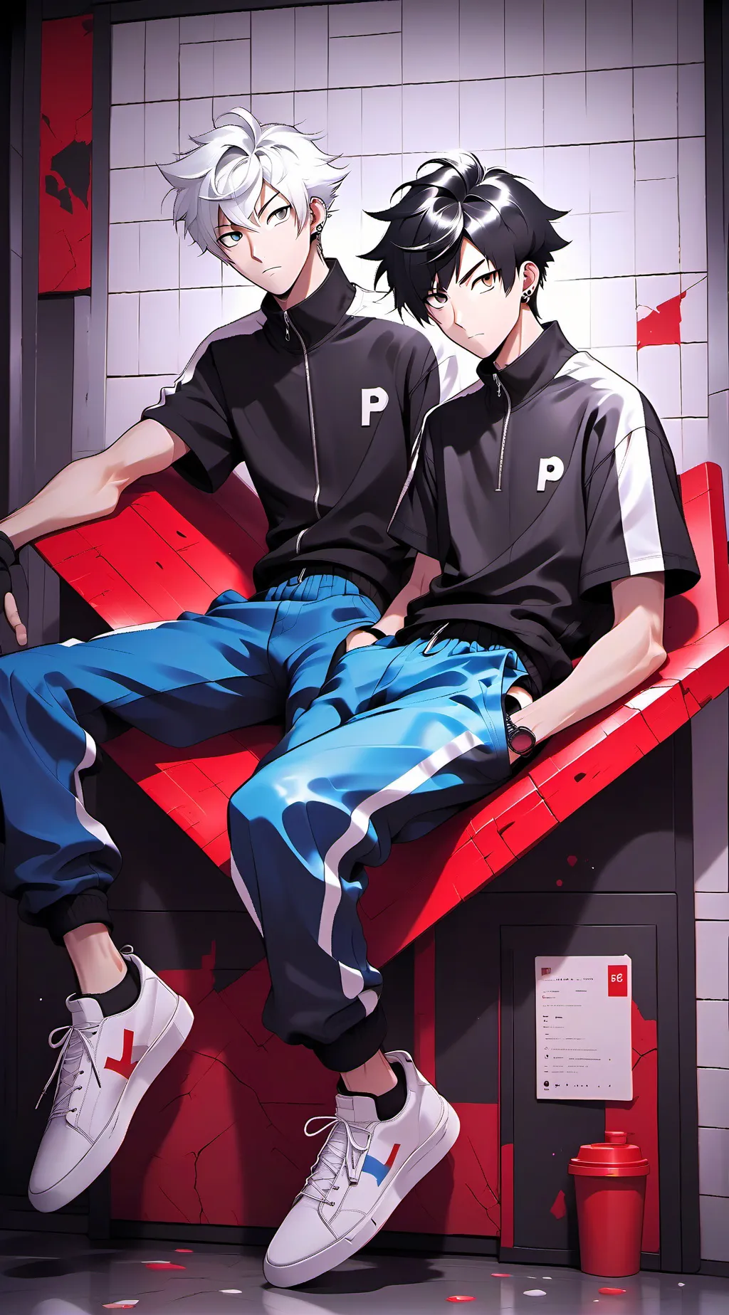 ai character: Joey and pebble background