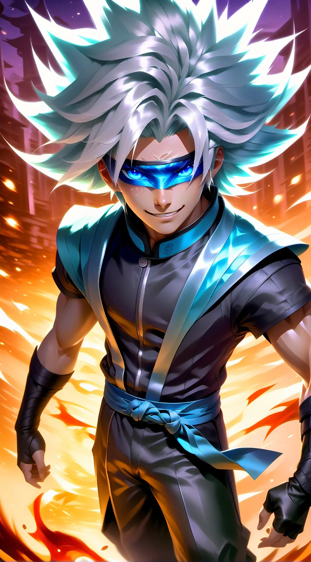 ai character: Gojo Satoru background
