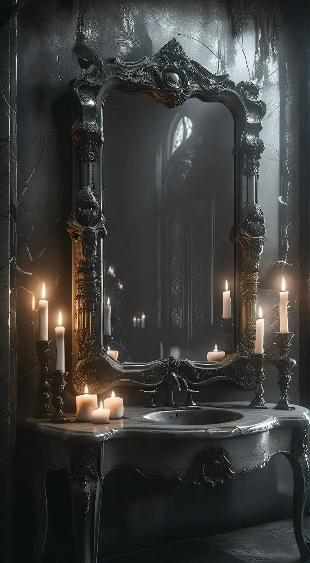 ai character: mythical Mirror background