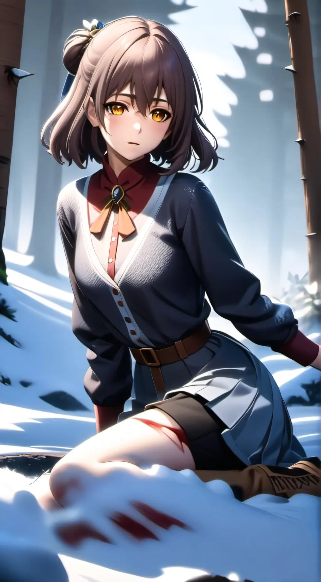 ai character: moon background