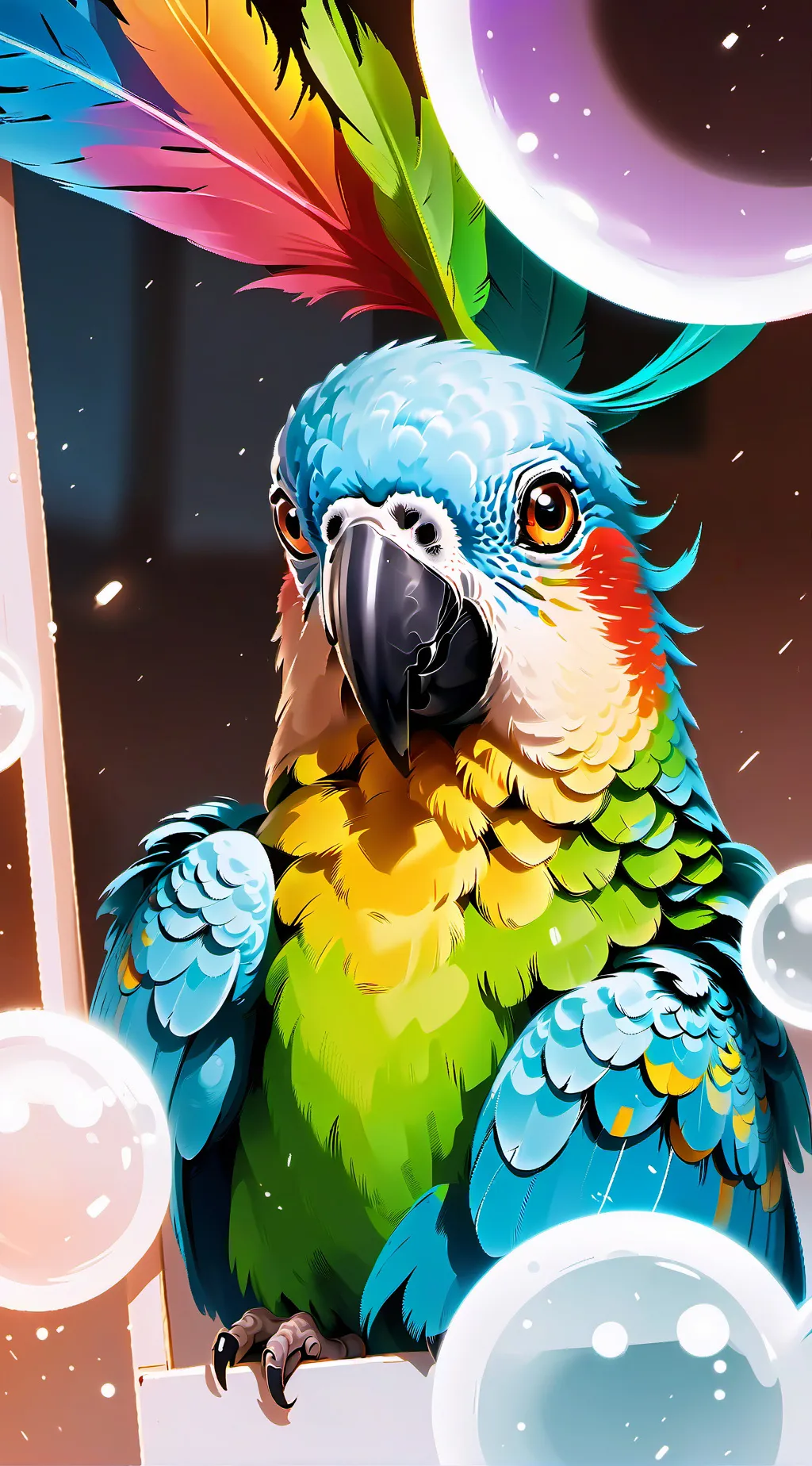 ai character: Pixel background