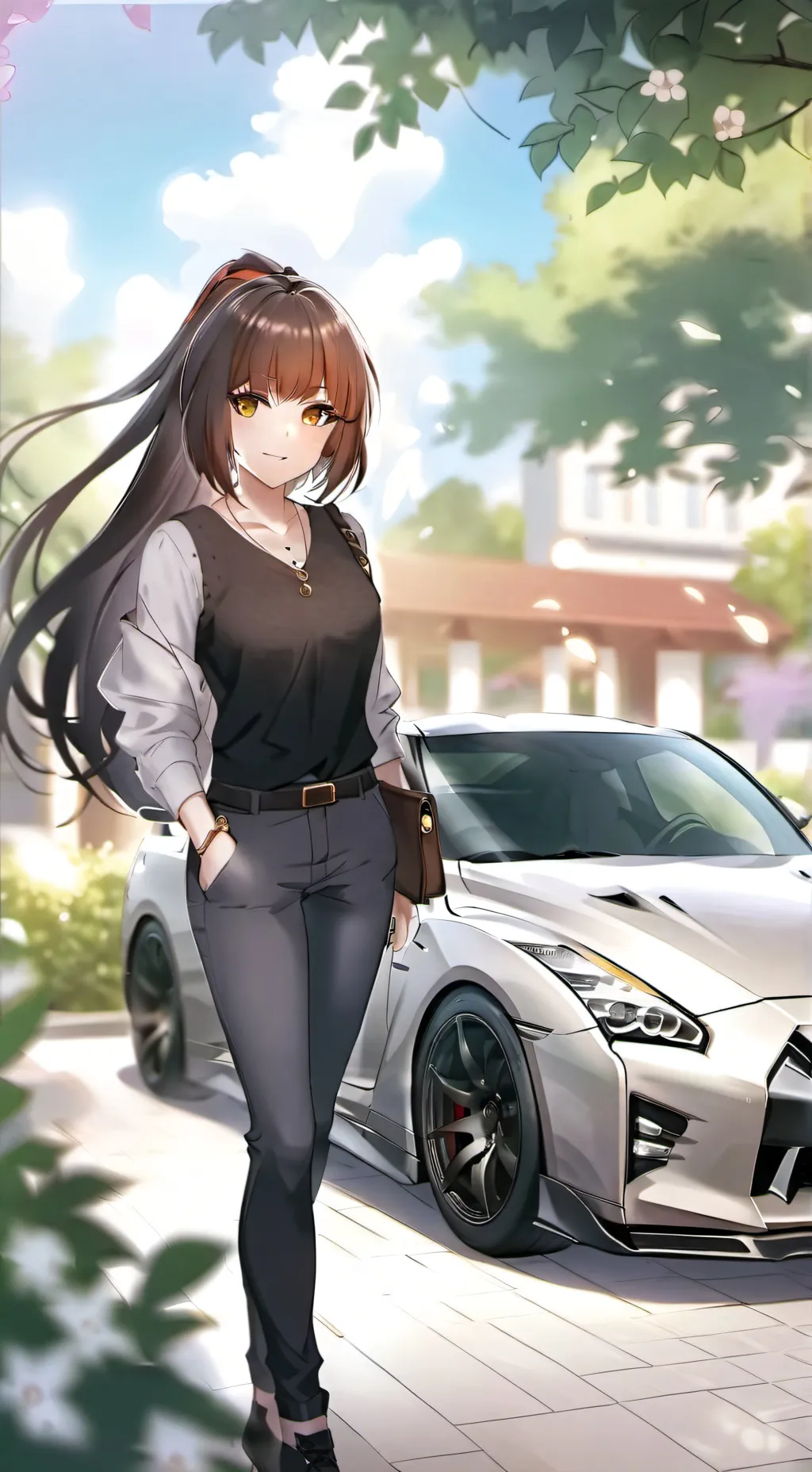 ai character: car lover - JENNY background