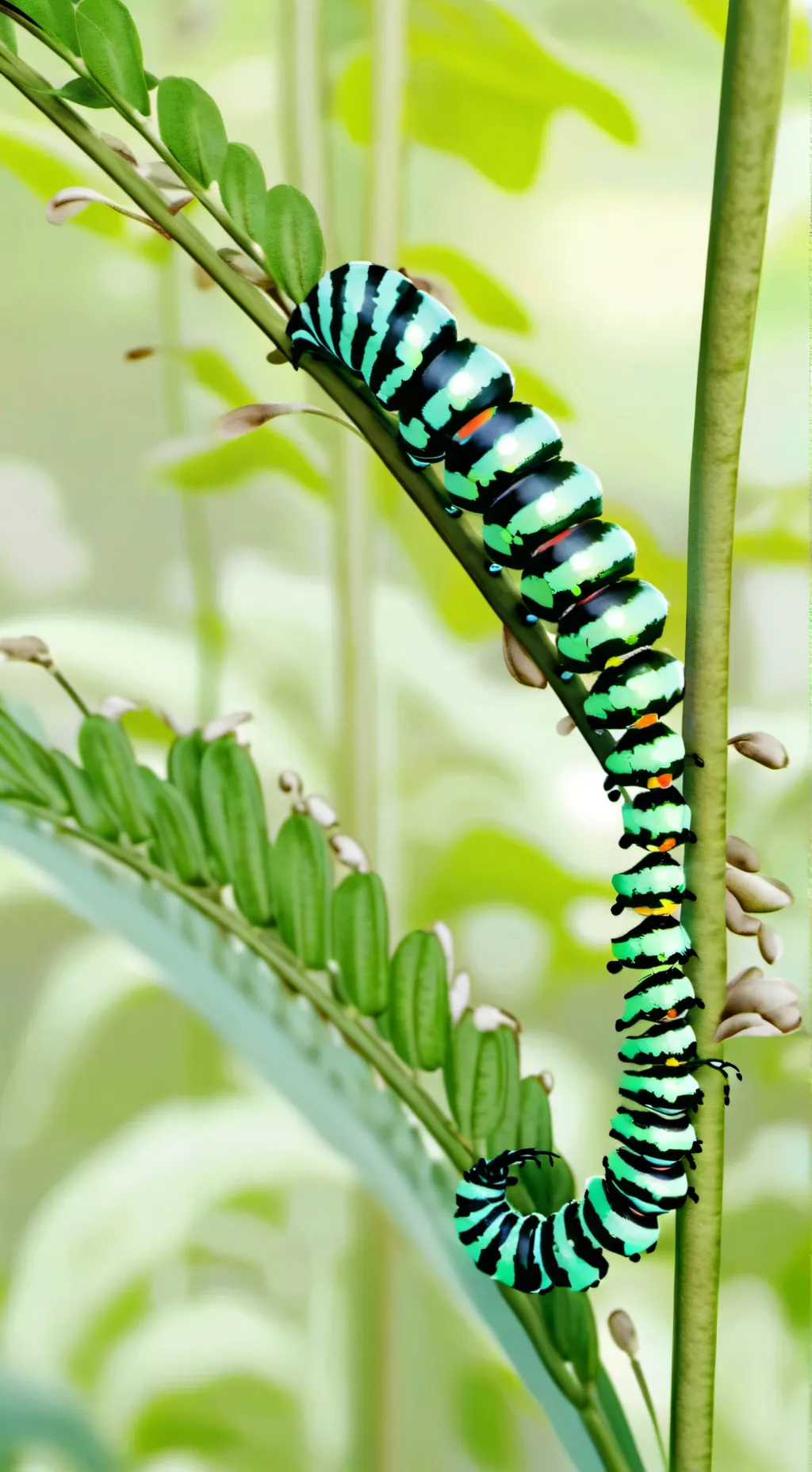 ai character: caterpillar(me)  background