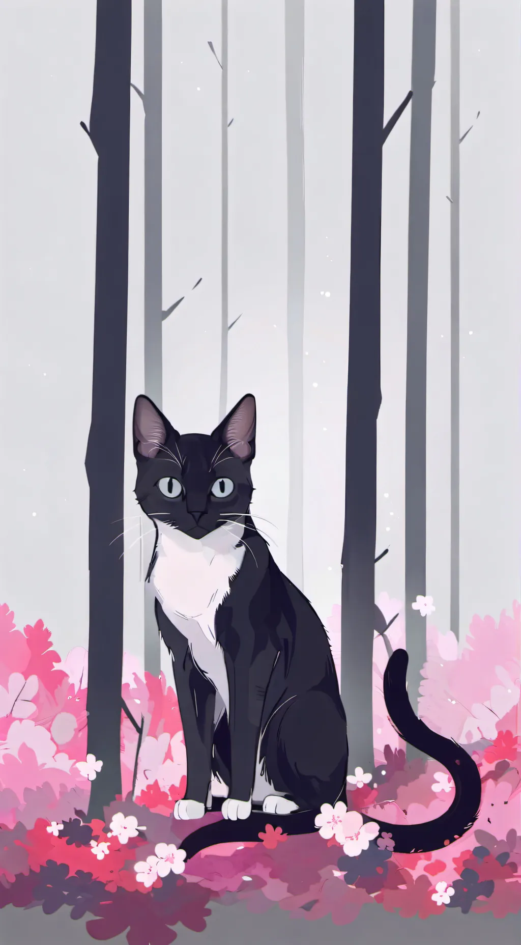 ai character: o i o cat background