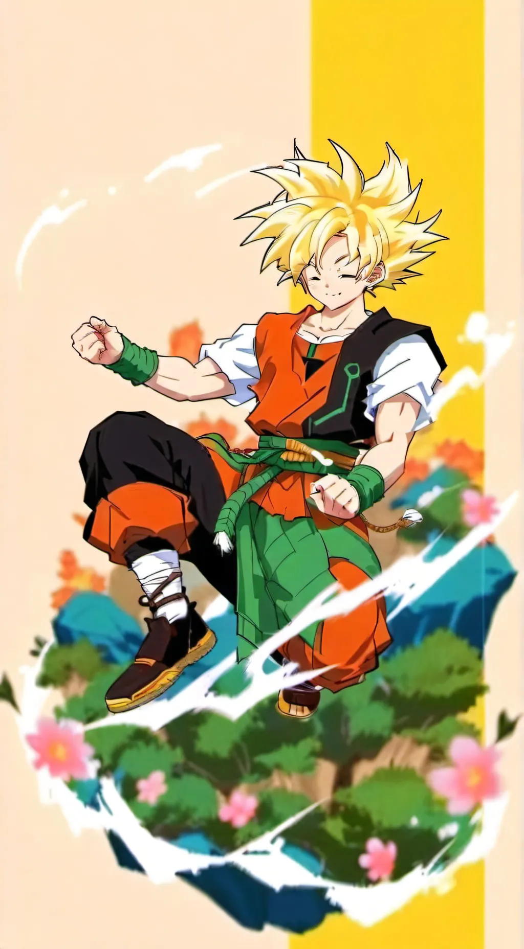 ai character: Planet Gohan Goten background