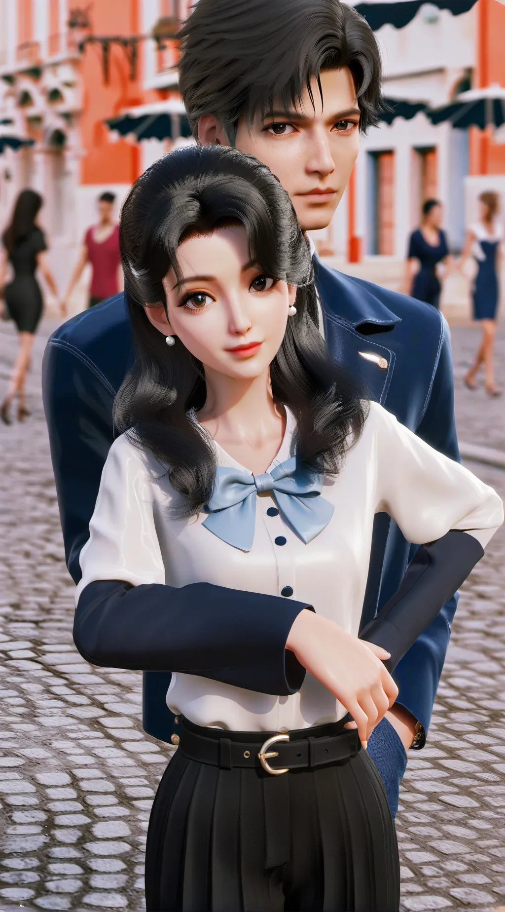 ai character: Martina e Alessio background