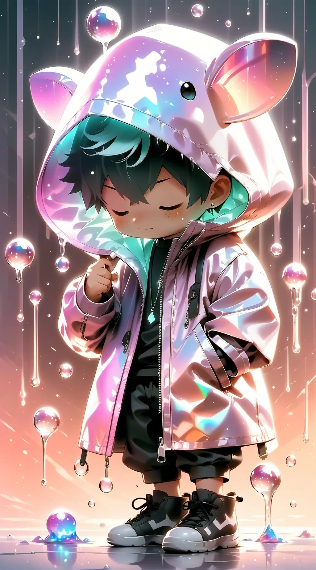 ai character: Mha love potion background