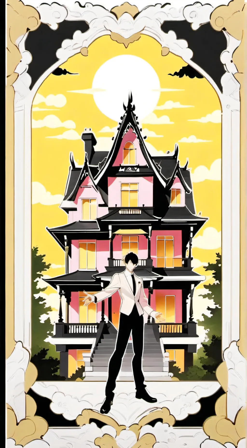 ai character: Coraline  background