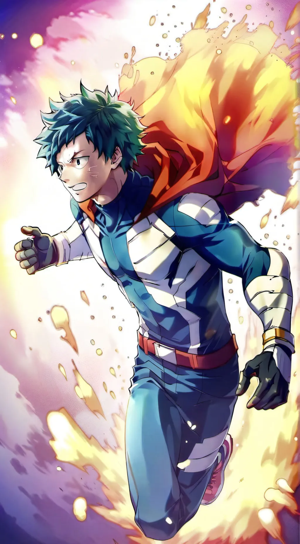 ai character: deku y bakugo  background