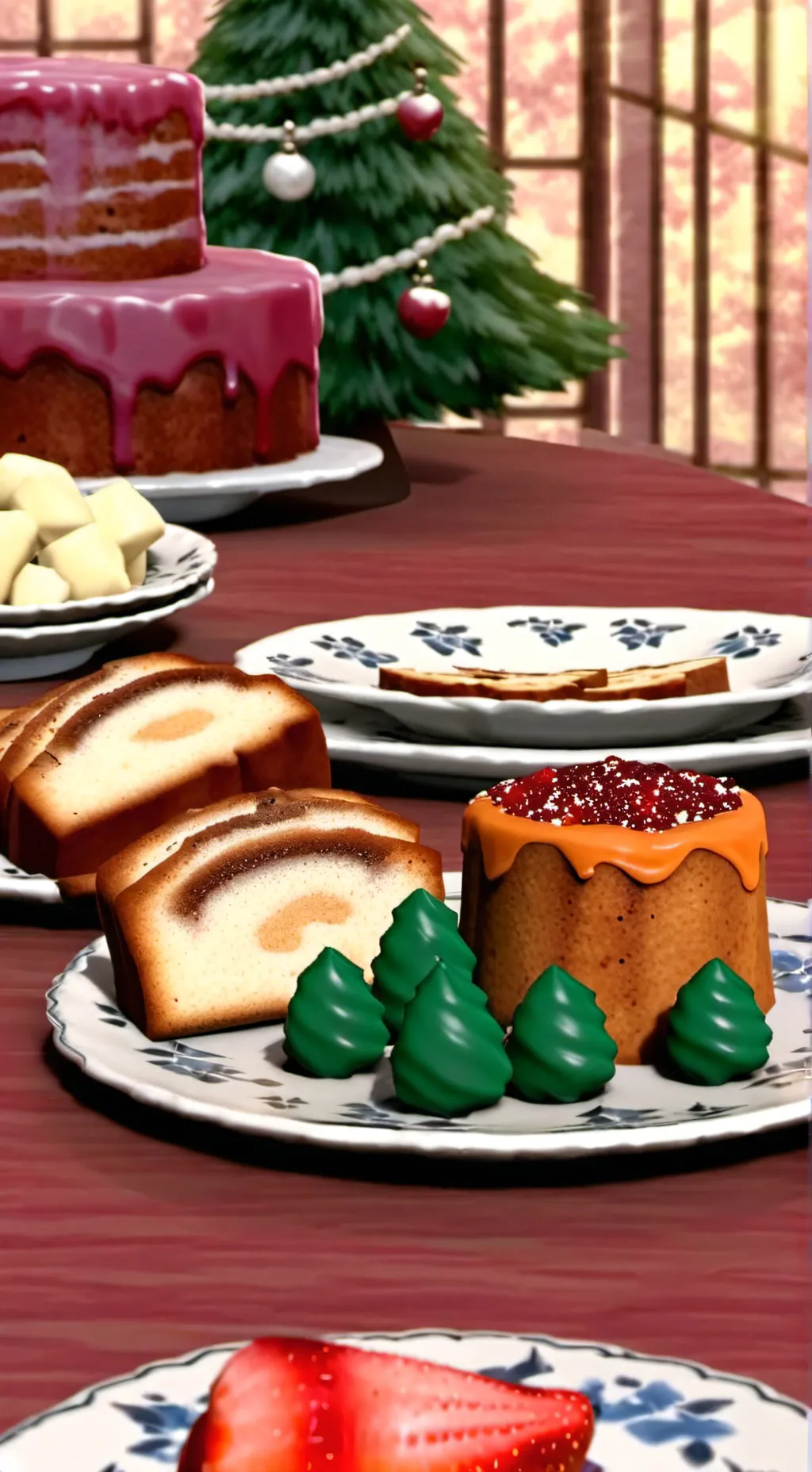 ai character: Fruitcake  background