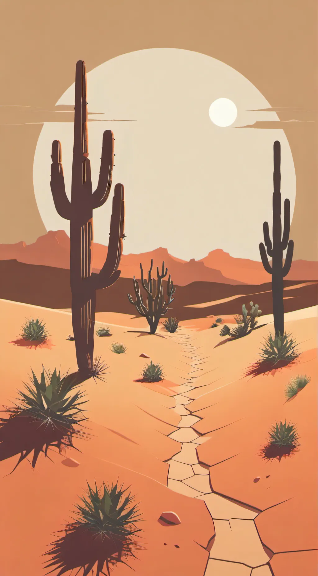 ai character: 1A in a desert background
