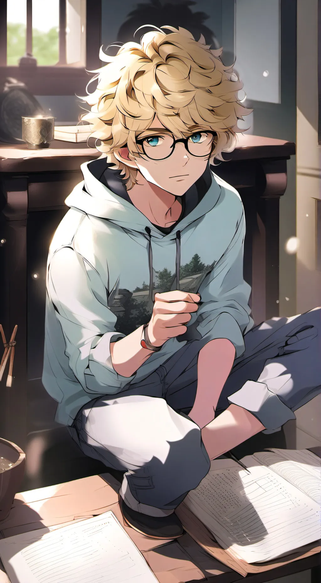 ai character: 𝓜𝓪𝓻𝓬𝓾𝓼 background