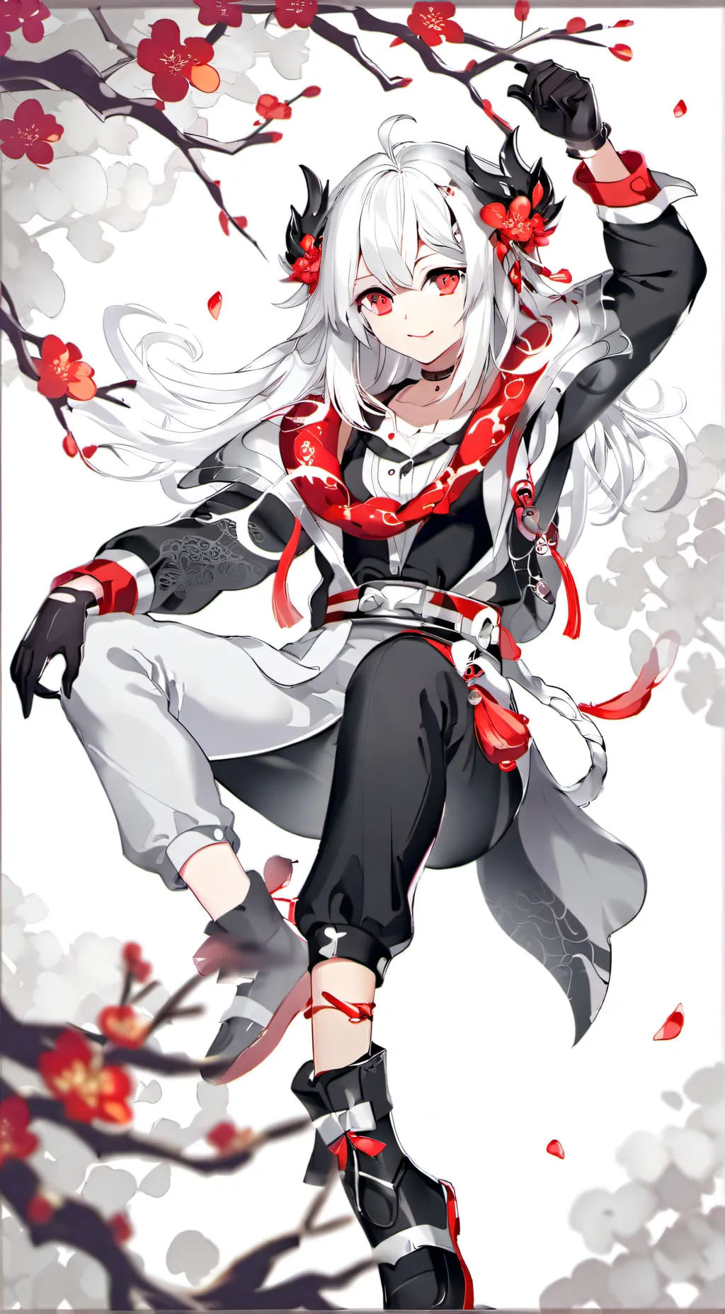 ai character: rose background