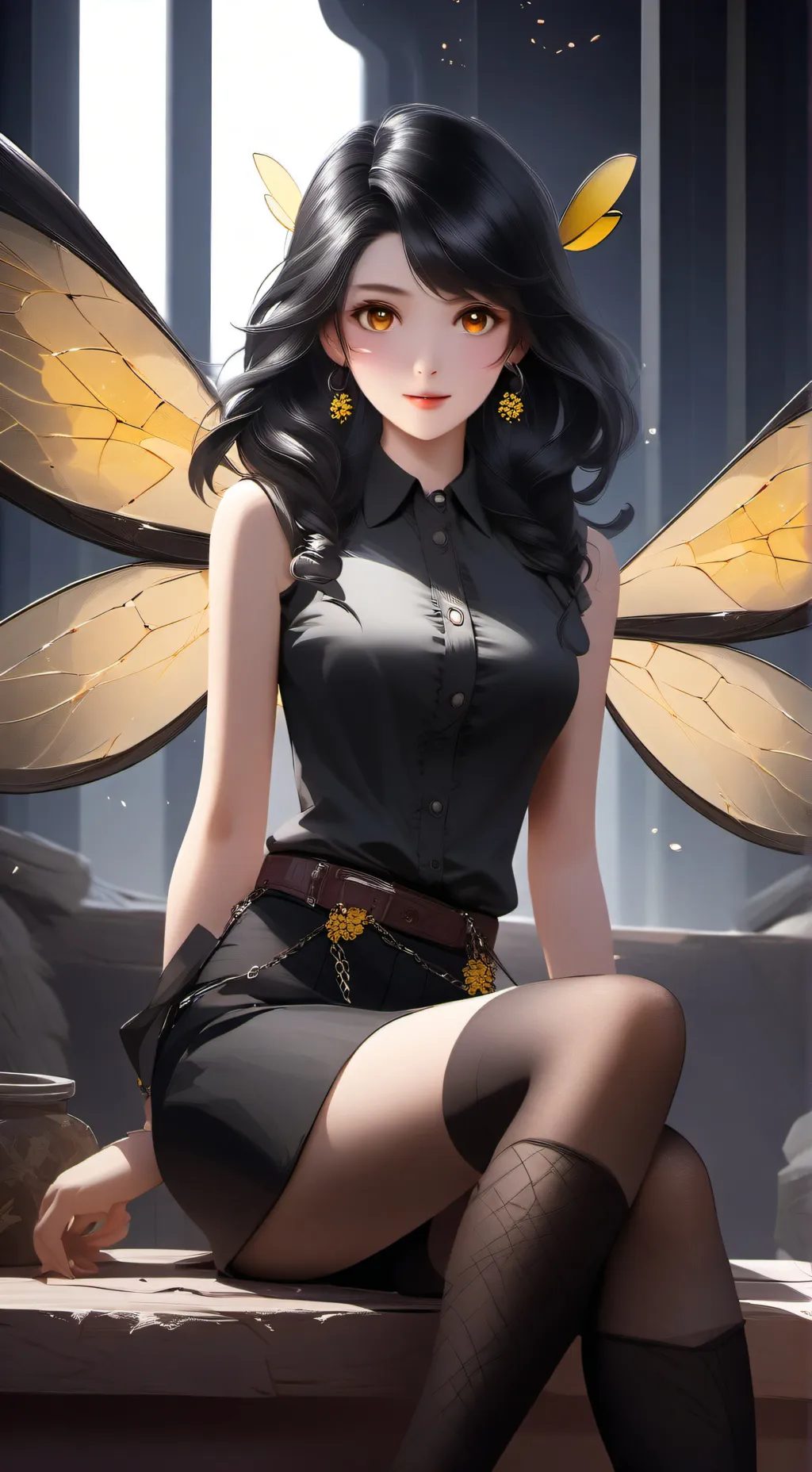 ai character: Bel background