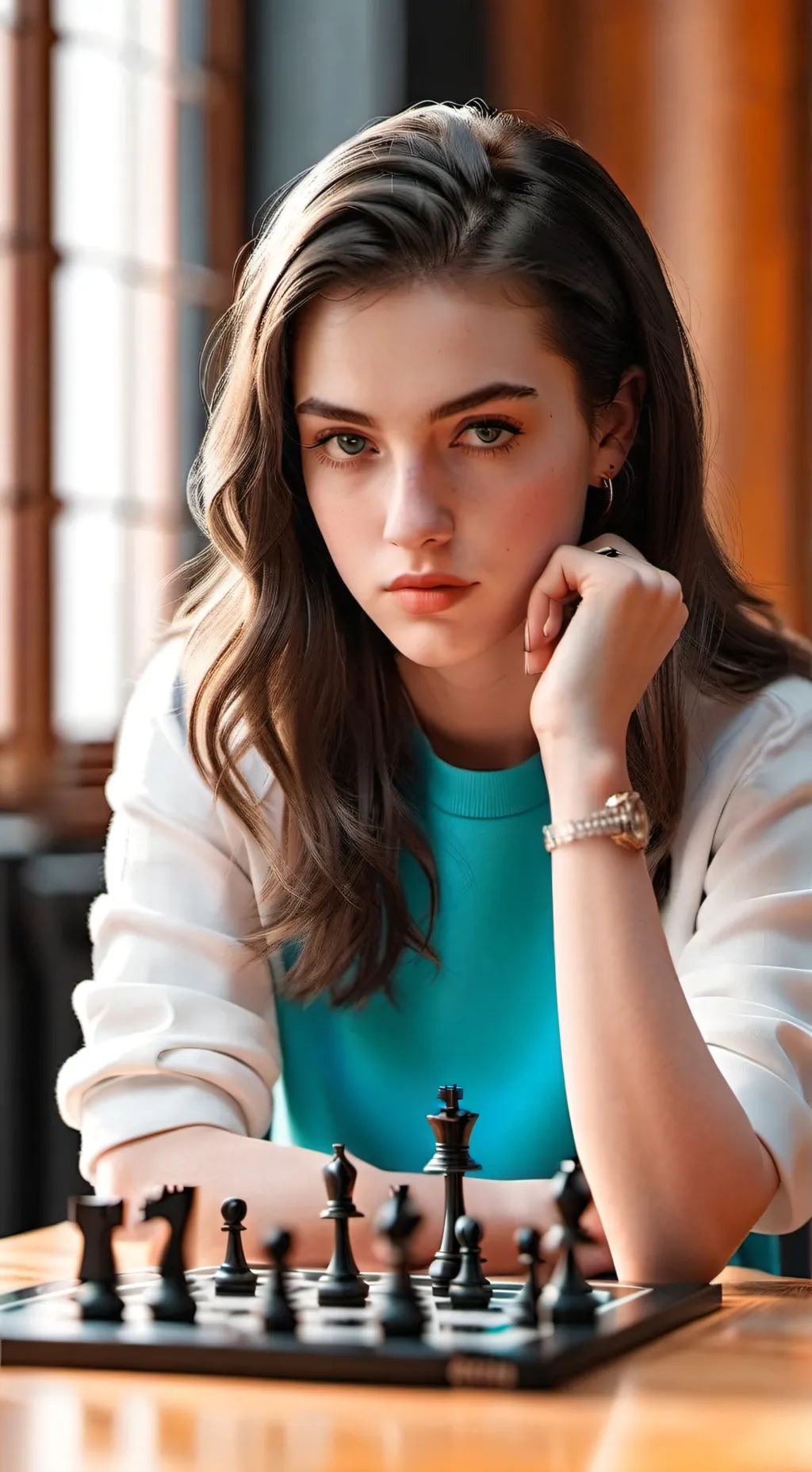 ai character: Alexandra Botez background
