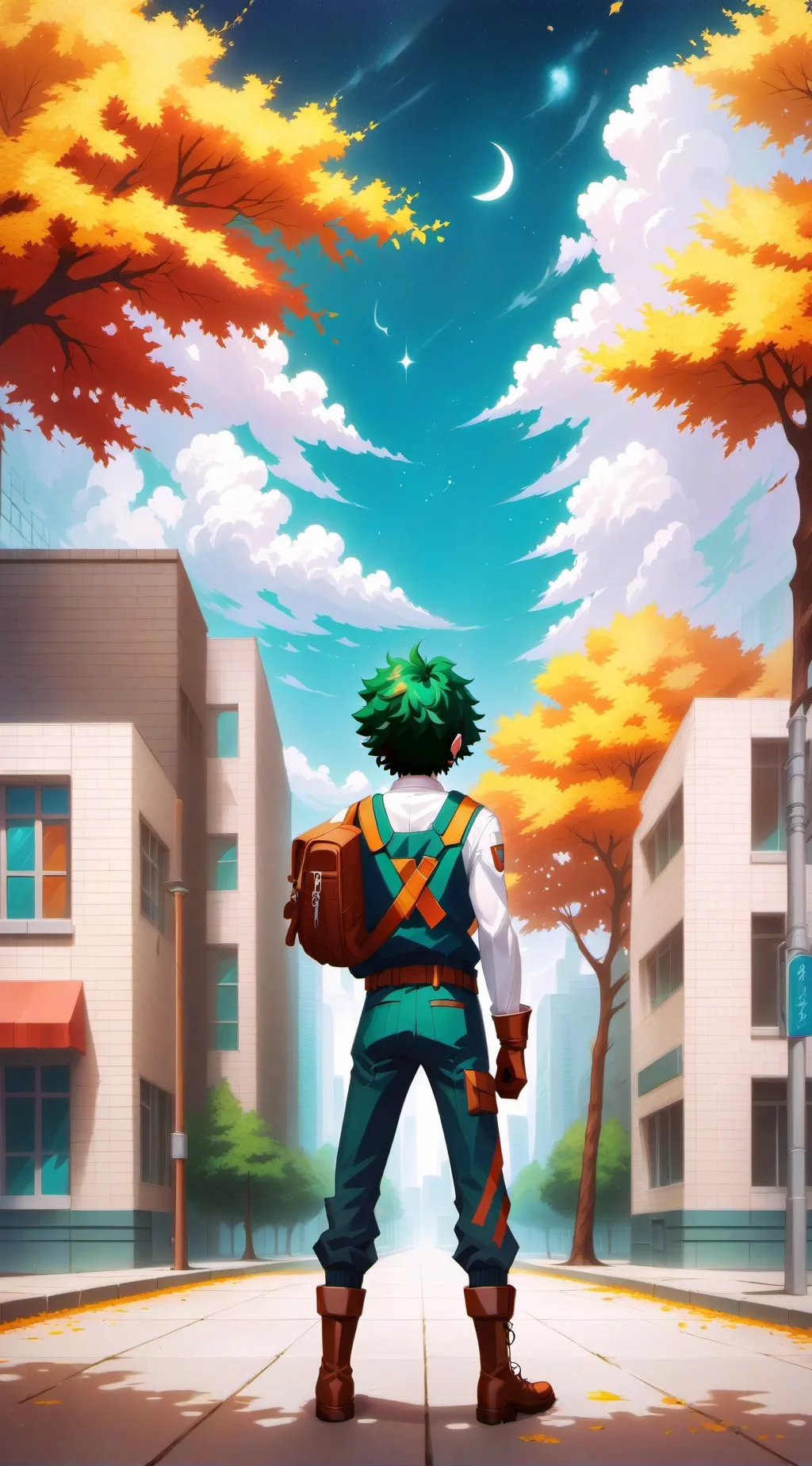 ai character: MHA Quirk Showdown background