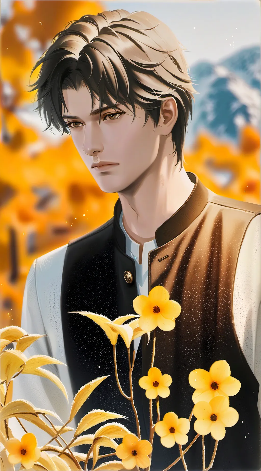 ai character: Distant Date background